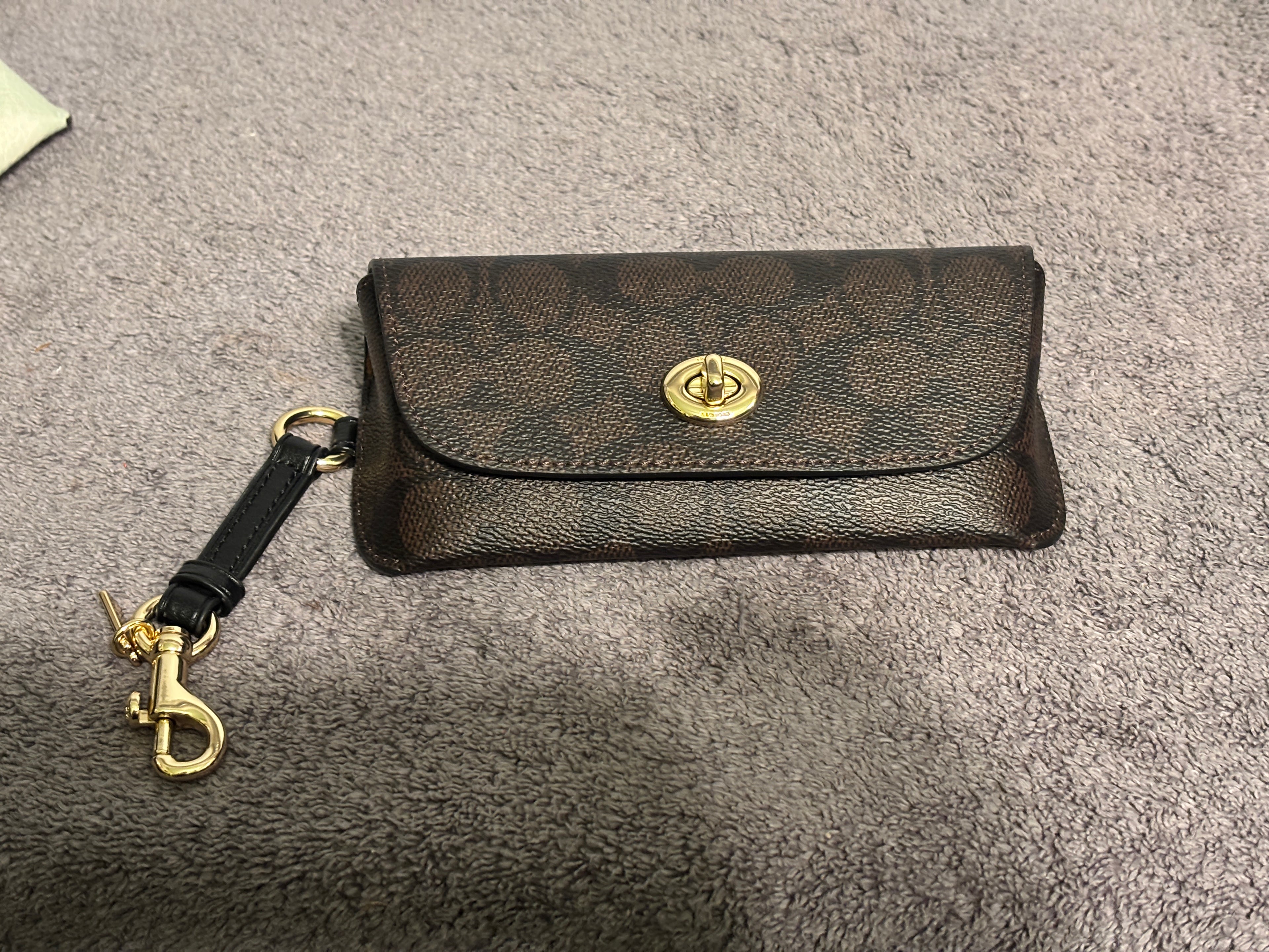 Coach Sunglasses Case Wristlet NWT Choose Pale Green Floral or Signature
