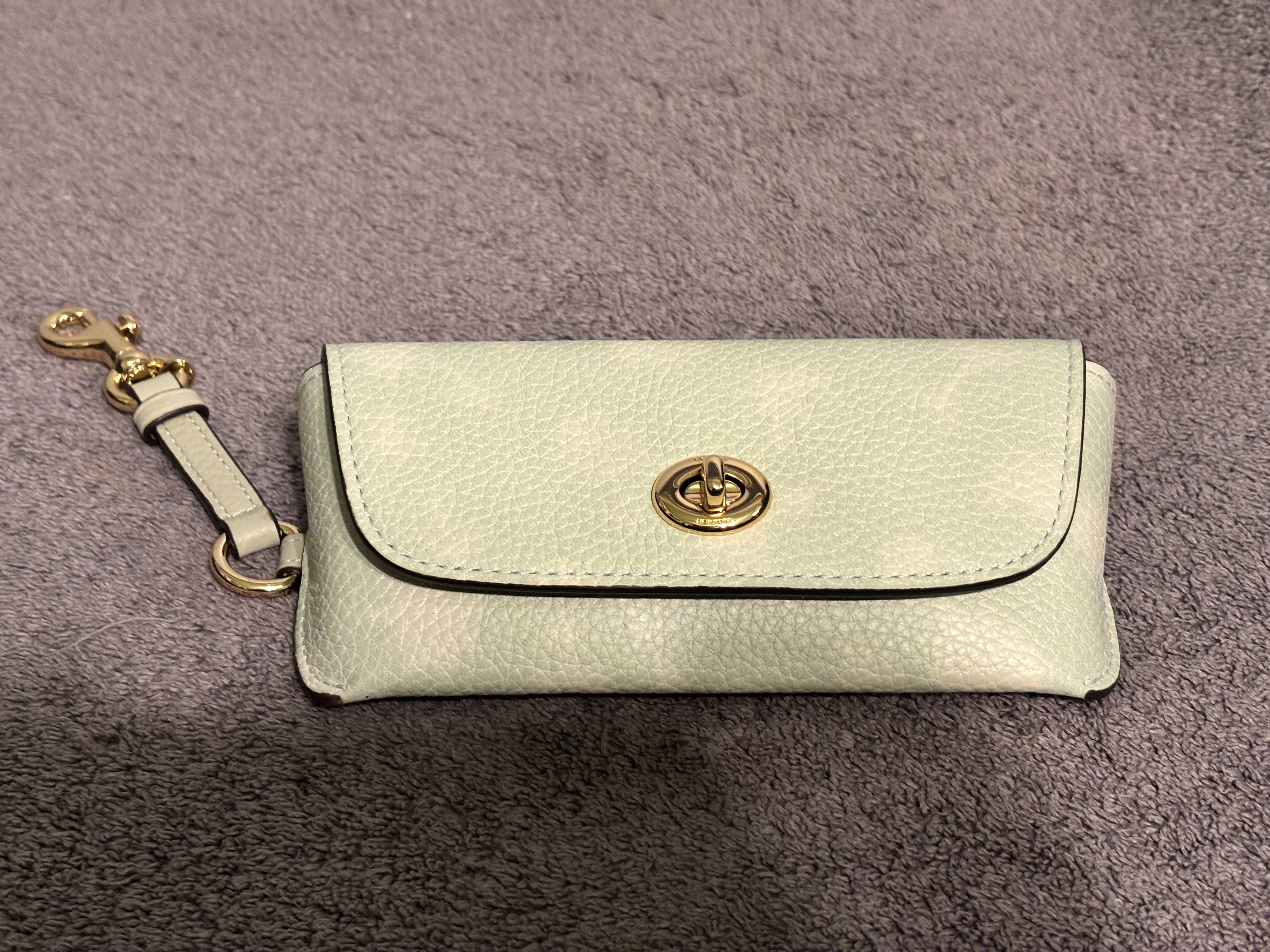 Coach Sunglasses Case Wristlet NWT Choose Pale Green Floral or Signature