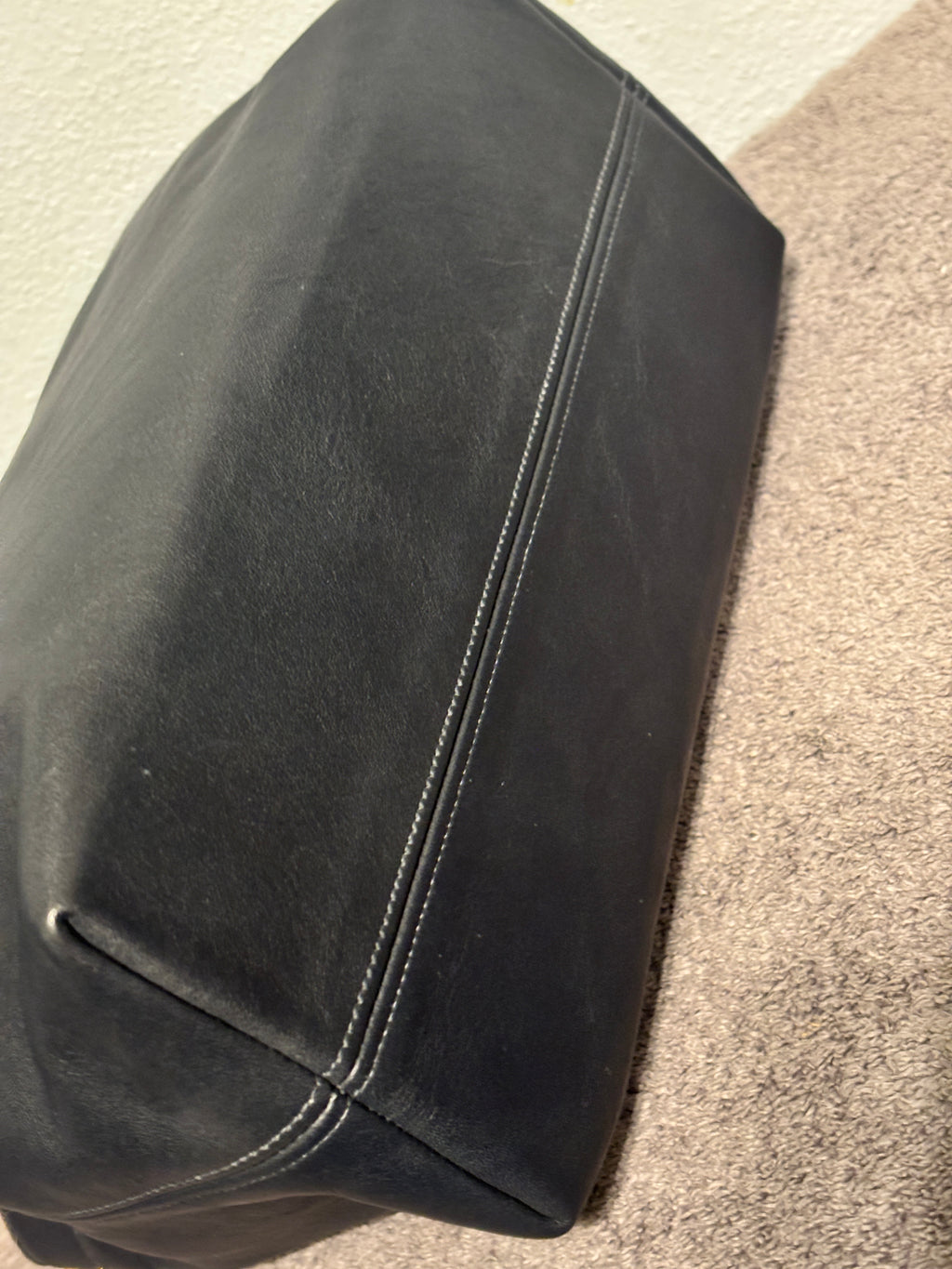 Vintage Coach 4117 Terrace Bag Navy Blue Leather Made in USA