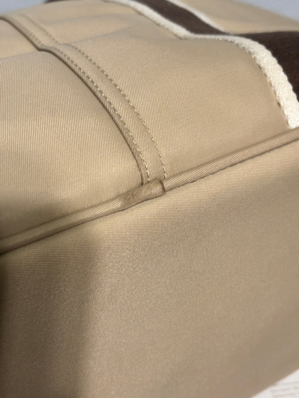 Vintage Coach Hampton Large Nylon Travel Tote Bag 6262 tan/orange