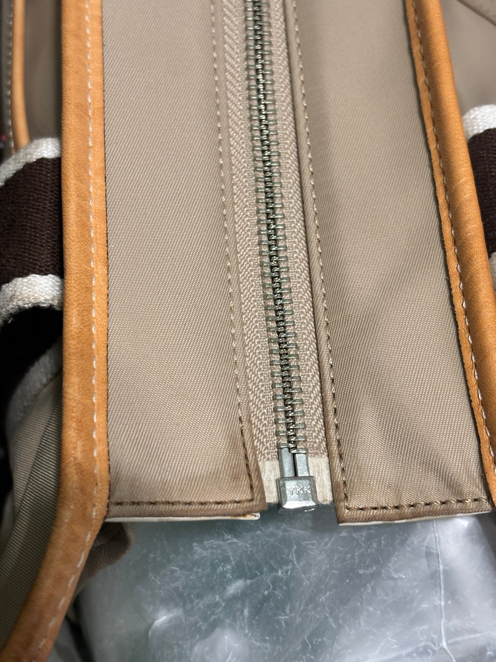 Vintage Coach Hampton Large Nylon Travel Tote Bag 6262 tan/orange