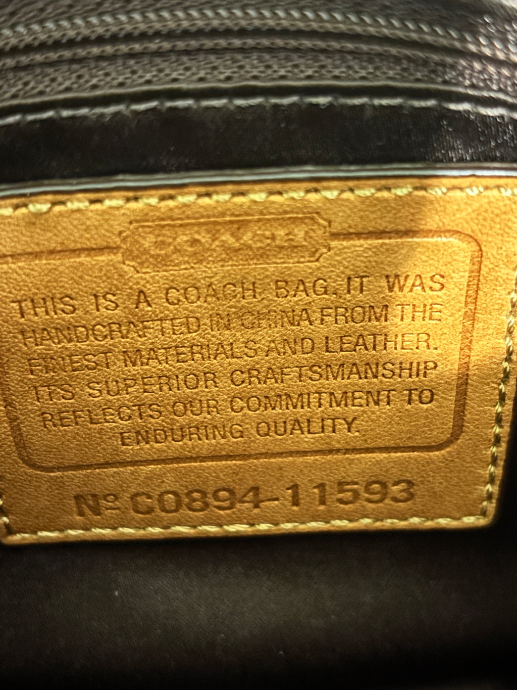 Coach 11593 Bleecker Signature Small Flap Crossbody Khaki Gold