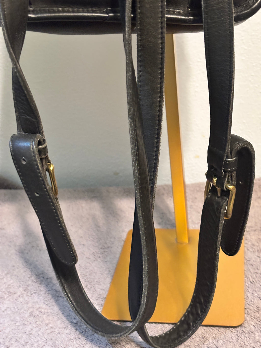Vintage Coach 9960 Black Leather Daypack Backpack Turnlock Costa Rica 2001