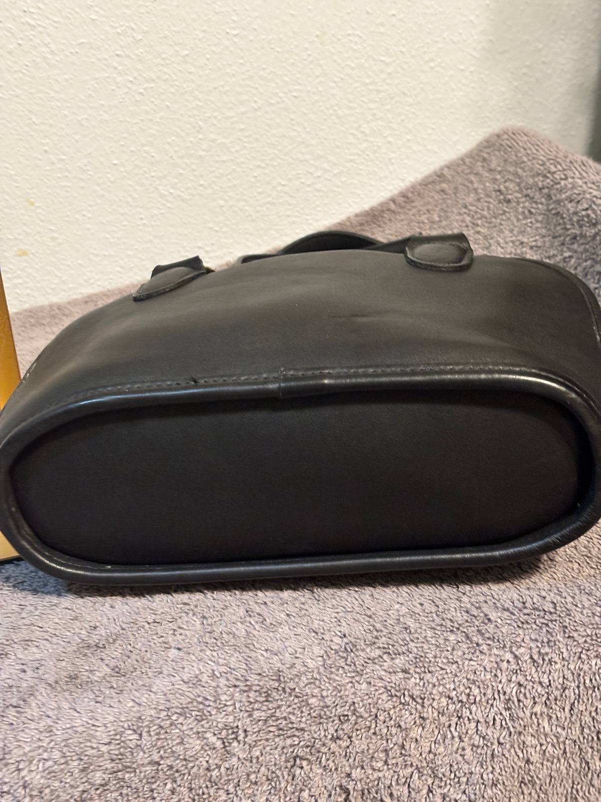 Vintage Coach Mini Pelham 9959 Black Leather Satchel Bag USA 1995