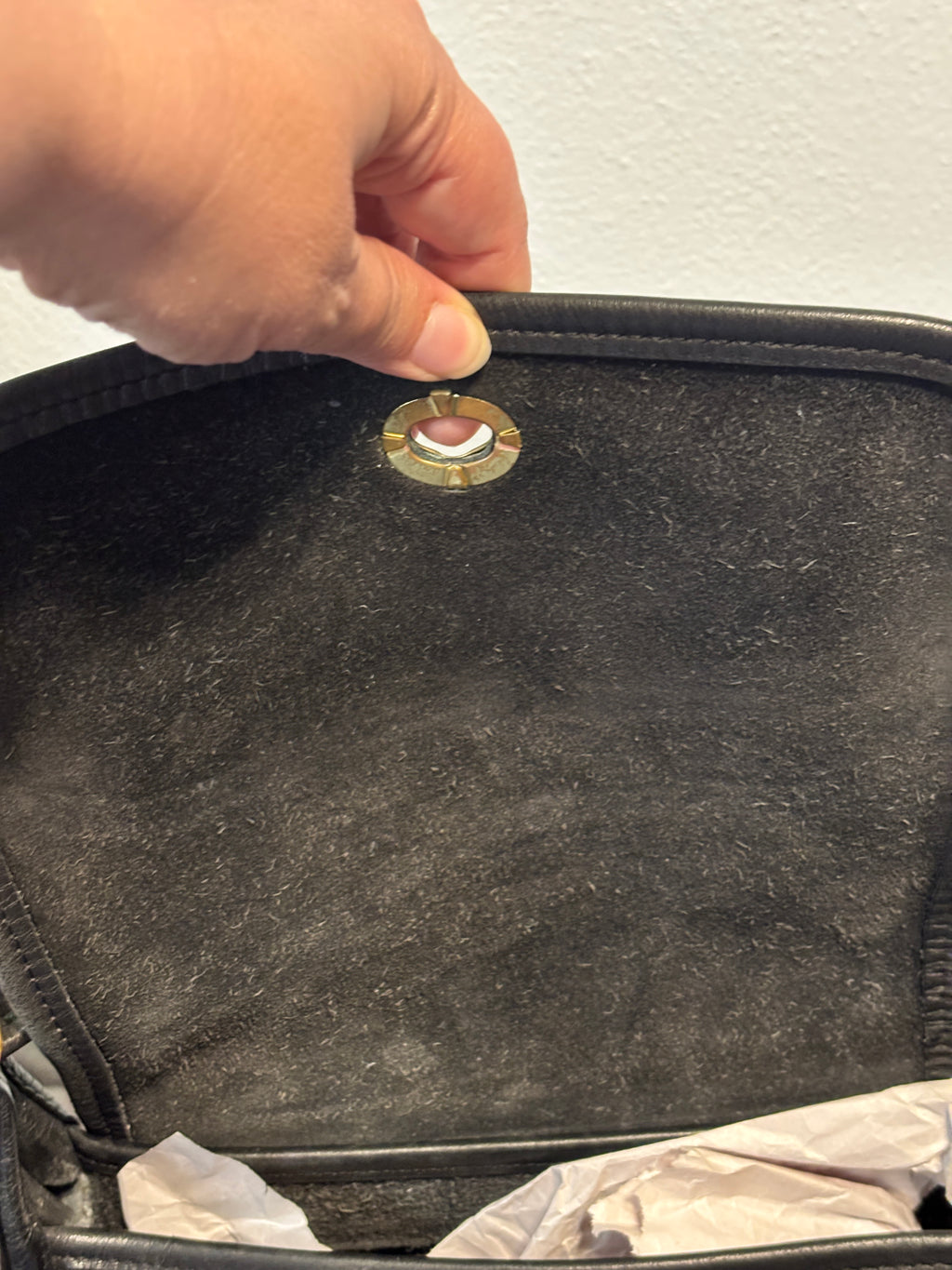 Vintage Coach Rambler’s Legacy 9061 Black Leather Crossbody Bag USA