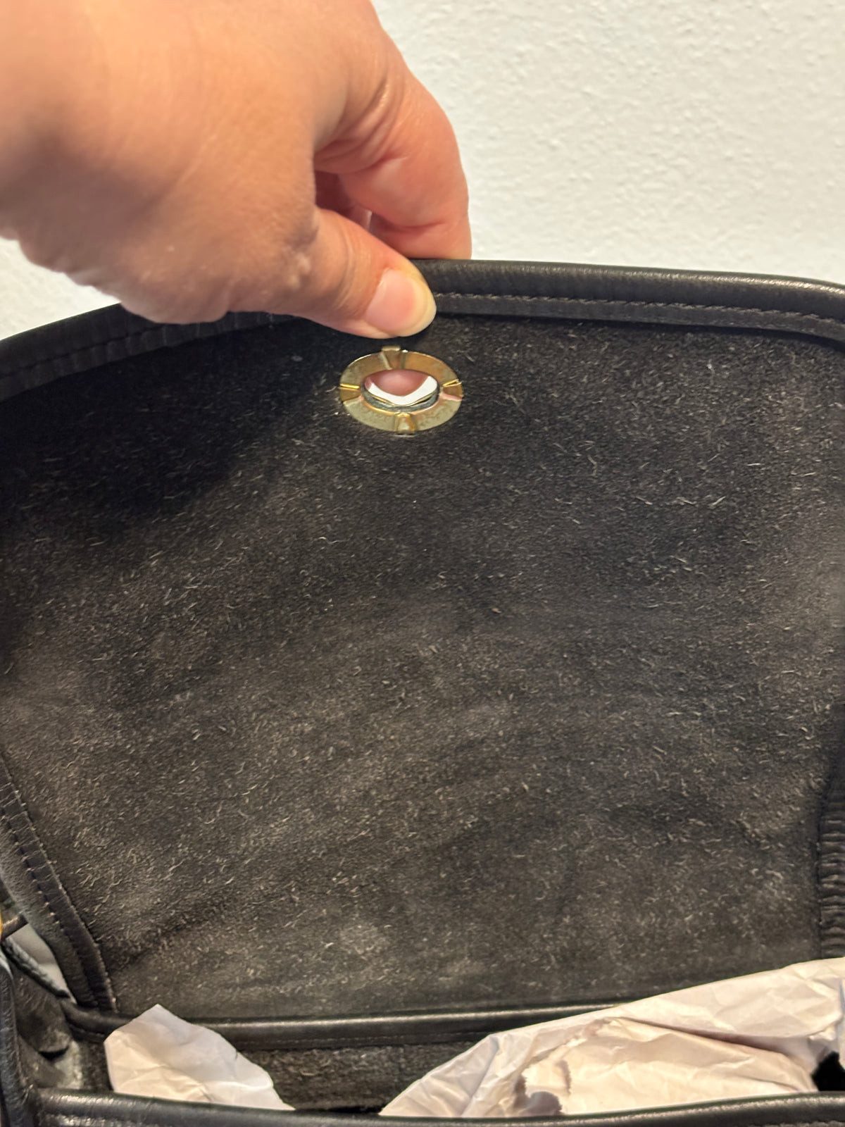 Vintage Coach Rambler’s Legacy 9061 Black Leather Crossbody Bag USA