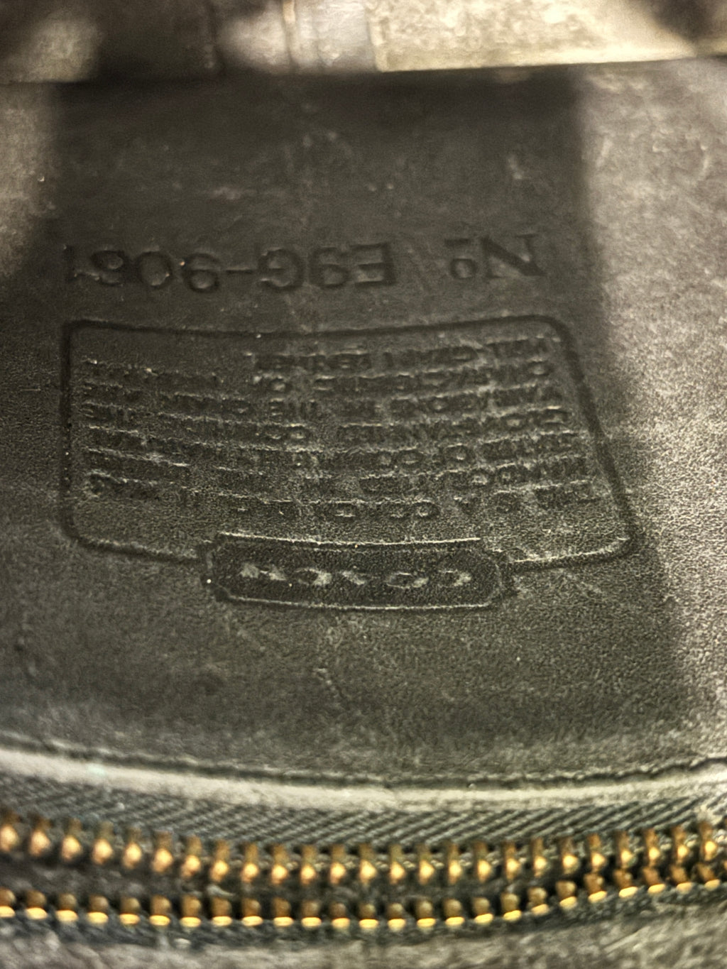 Vintage Coach Rambler’s Legacy 9061 Black Leather Crossbody Bag USA