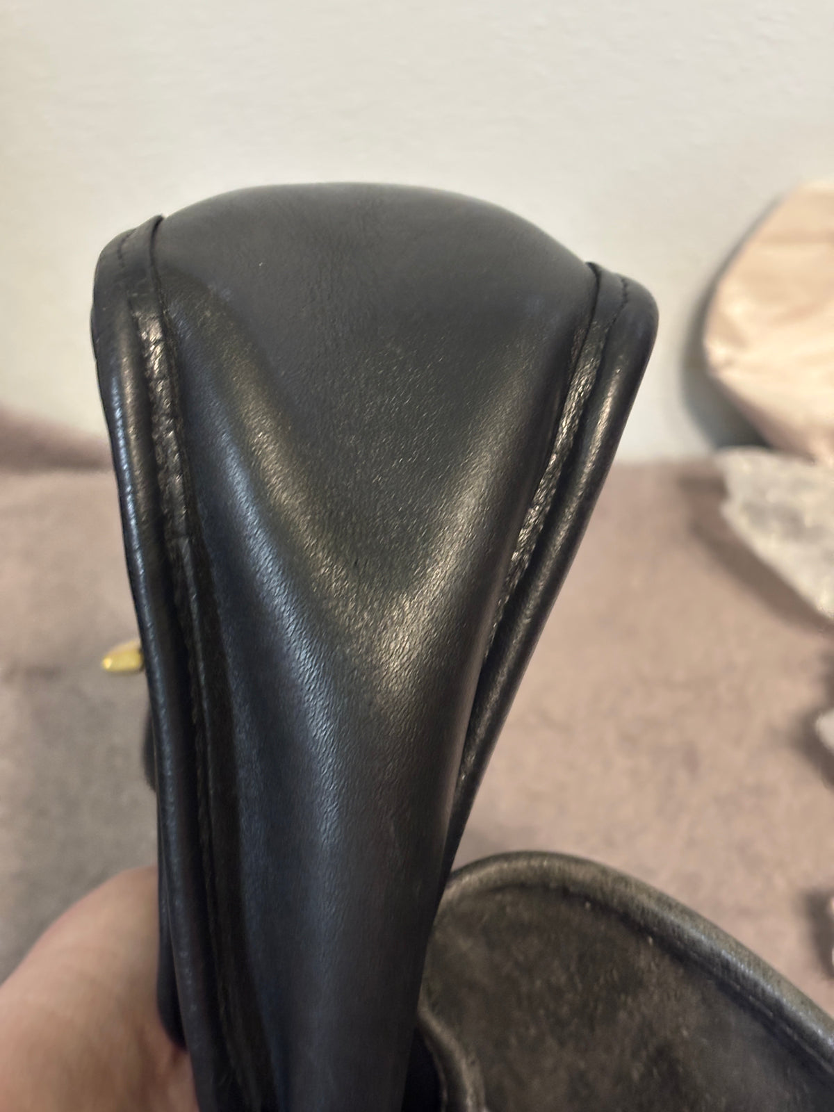 Vintage Coach Rambler’s Legacy 9061 Black Leather Crossbody Bag USA