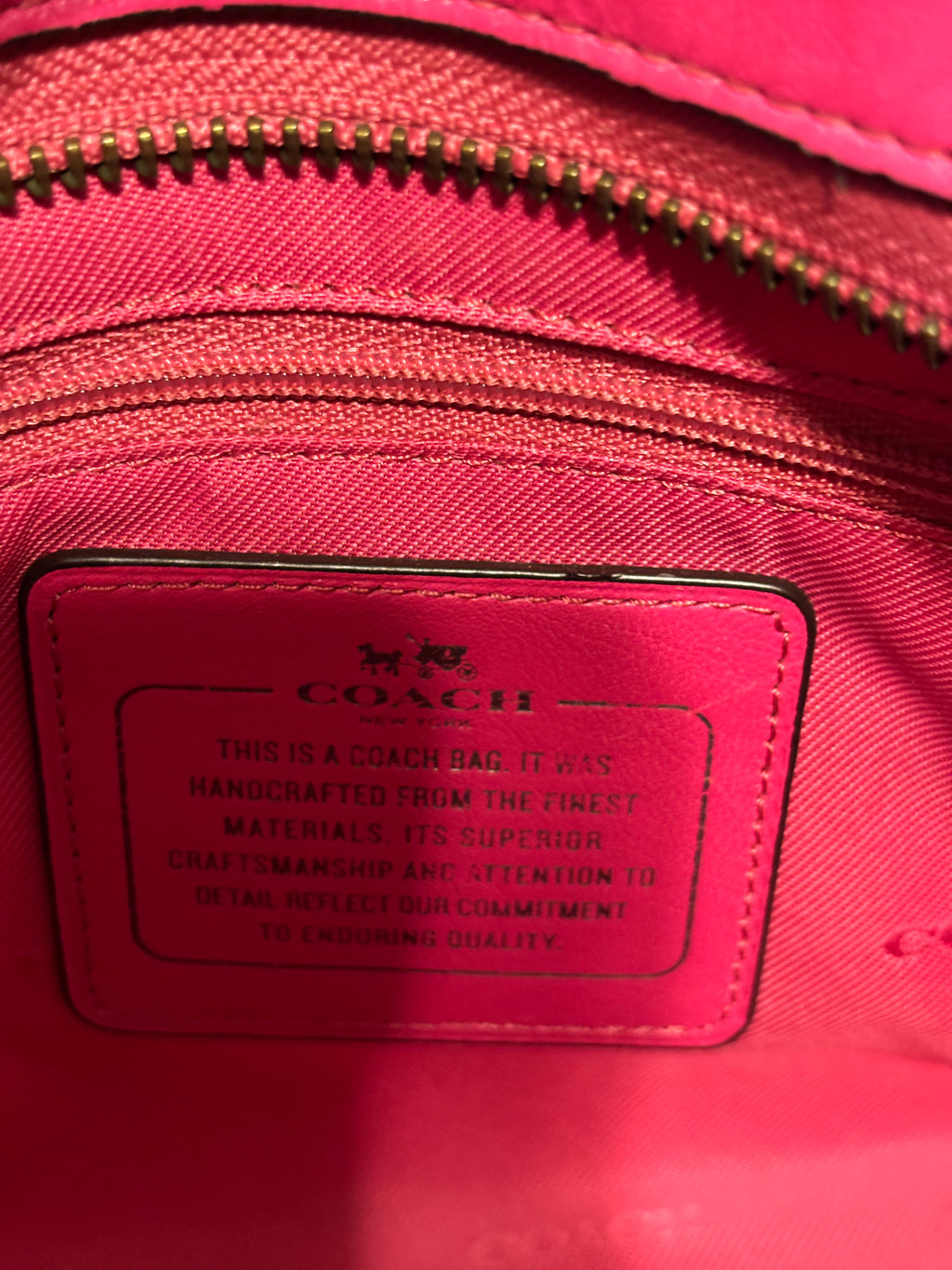 Coach Mini Crosby Carryall Dahlia Pink Floral Rivets 37707 Crossbody