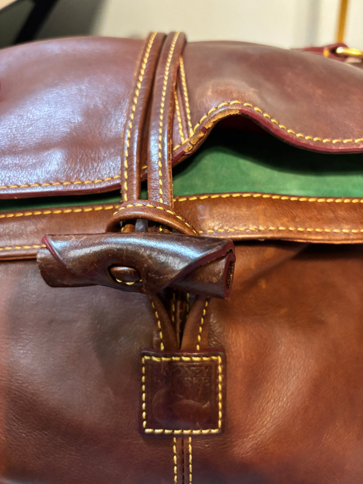 Dooney Bourke Florentine Medium Toggle Crossbody Brown Tmoro Leather