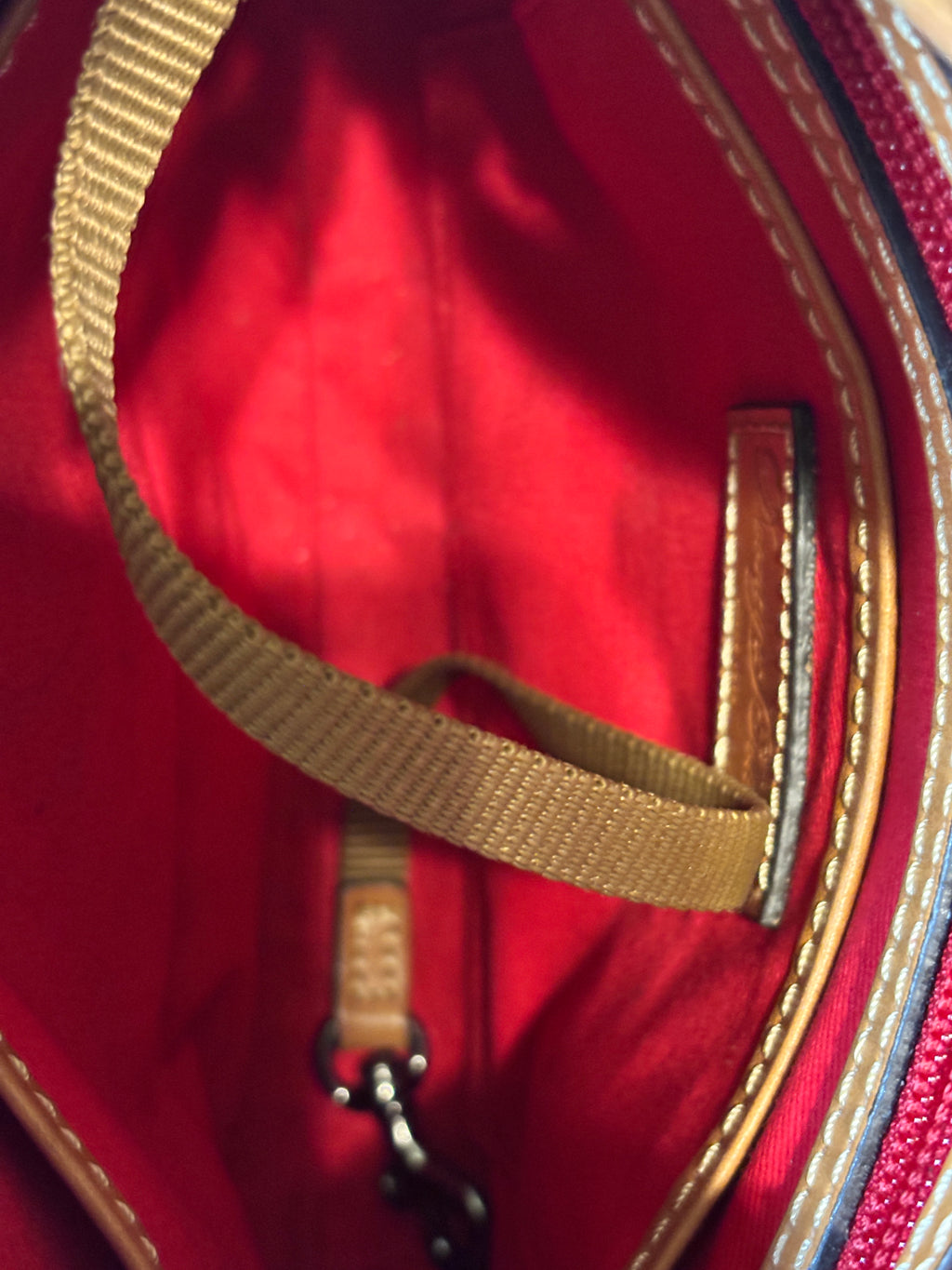 Dooney & Bourke Pale Pink Blush Leather Double Zip Crossbody Bag