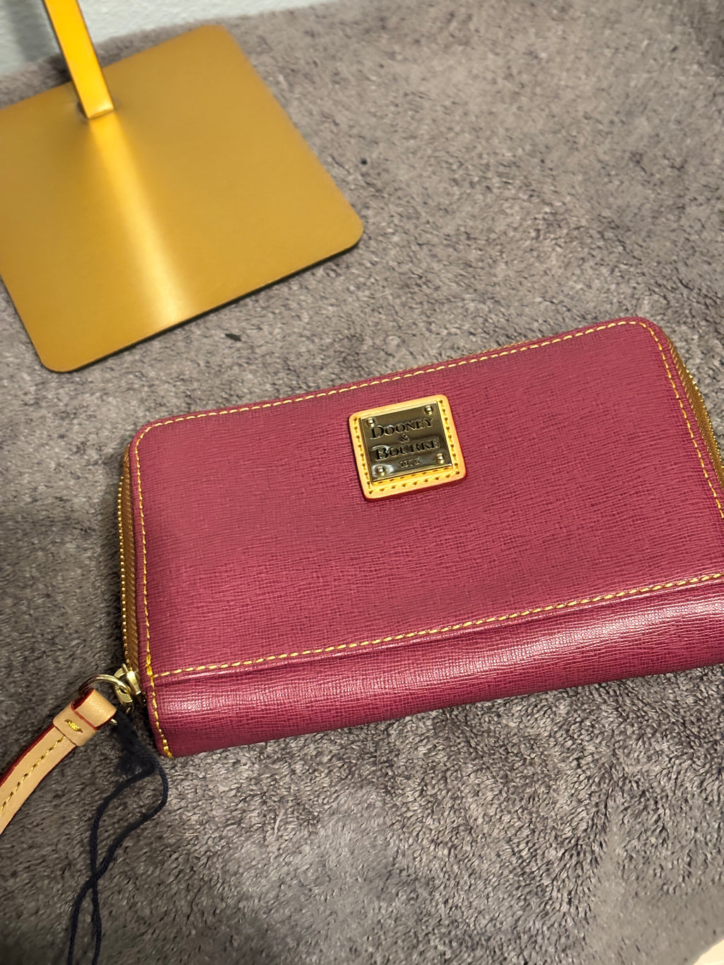 Dooney and Bourke Maddie Saffiano Violet Tote Matching Wallet