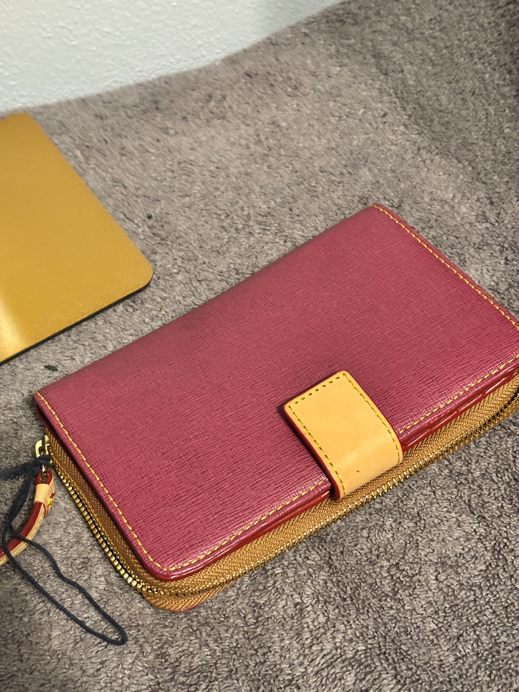 Dooney and Bourke Maddie Saffiano Violet Tote Matching Wallet