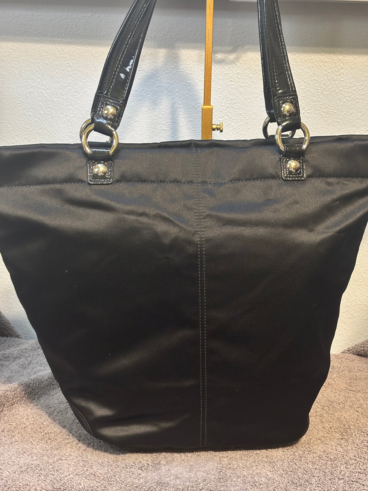 Coach Poppy Limited Edition Holiday Rhinestone Glam Tote Black F17144