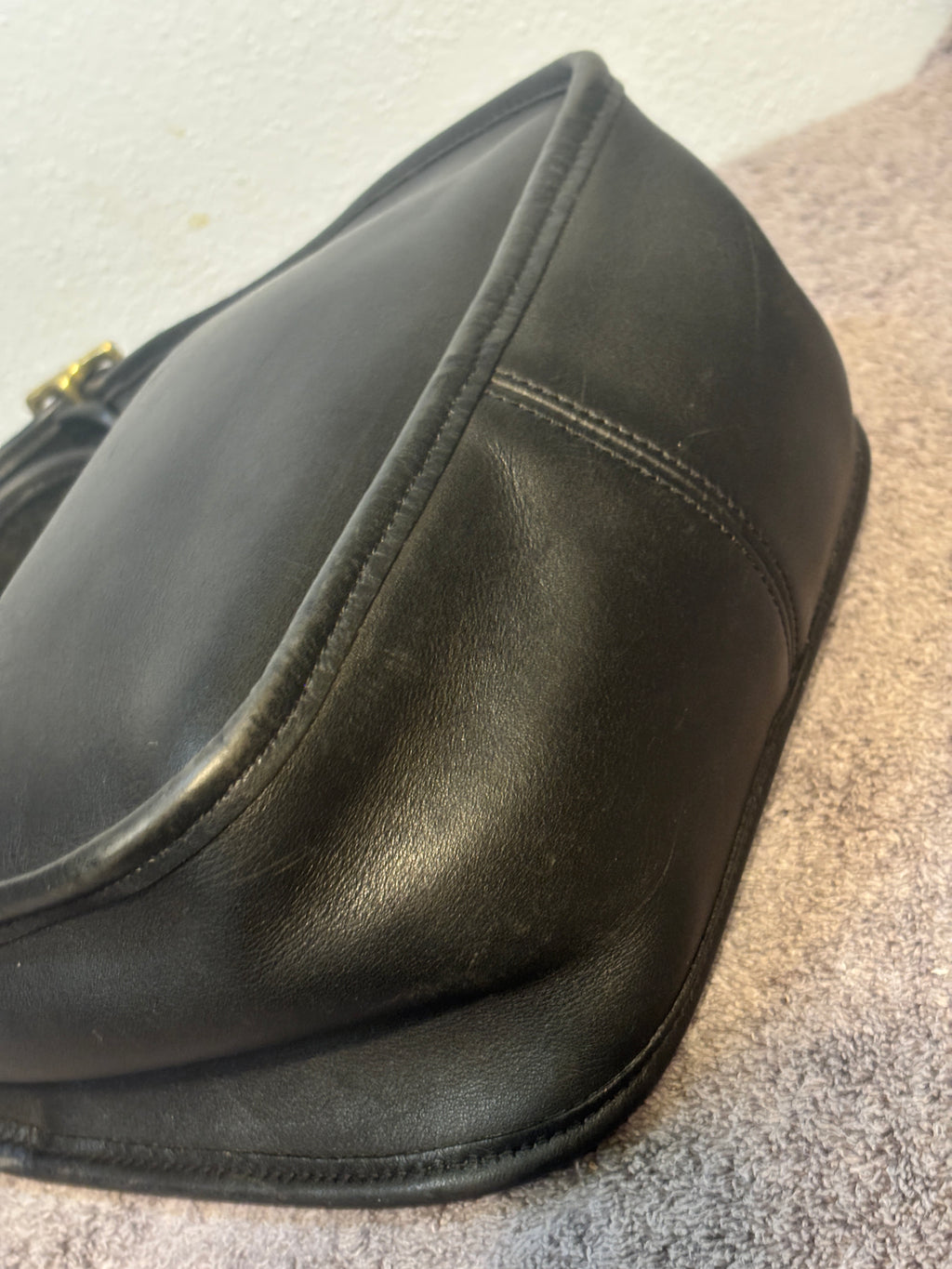 Vintage 2004 Coach Janice's Legacy 9950 Black Leather Crossbody Bag