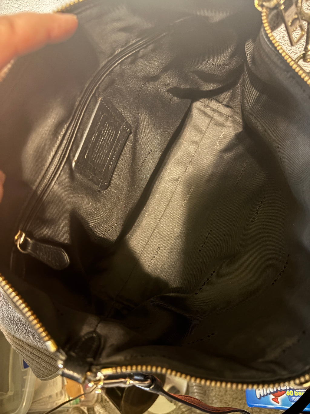 Coach Kelsey Prairie Satchel Black Pebbled Leather Crossbody Bag