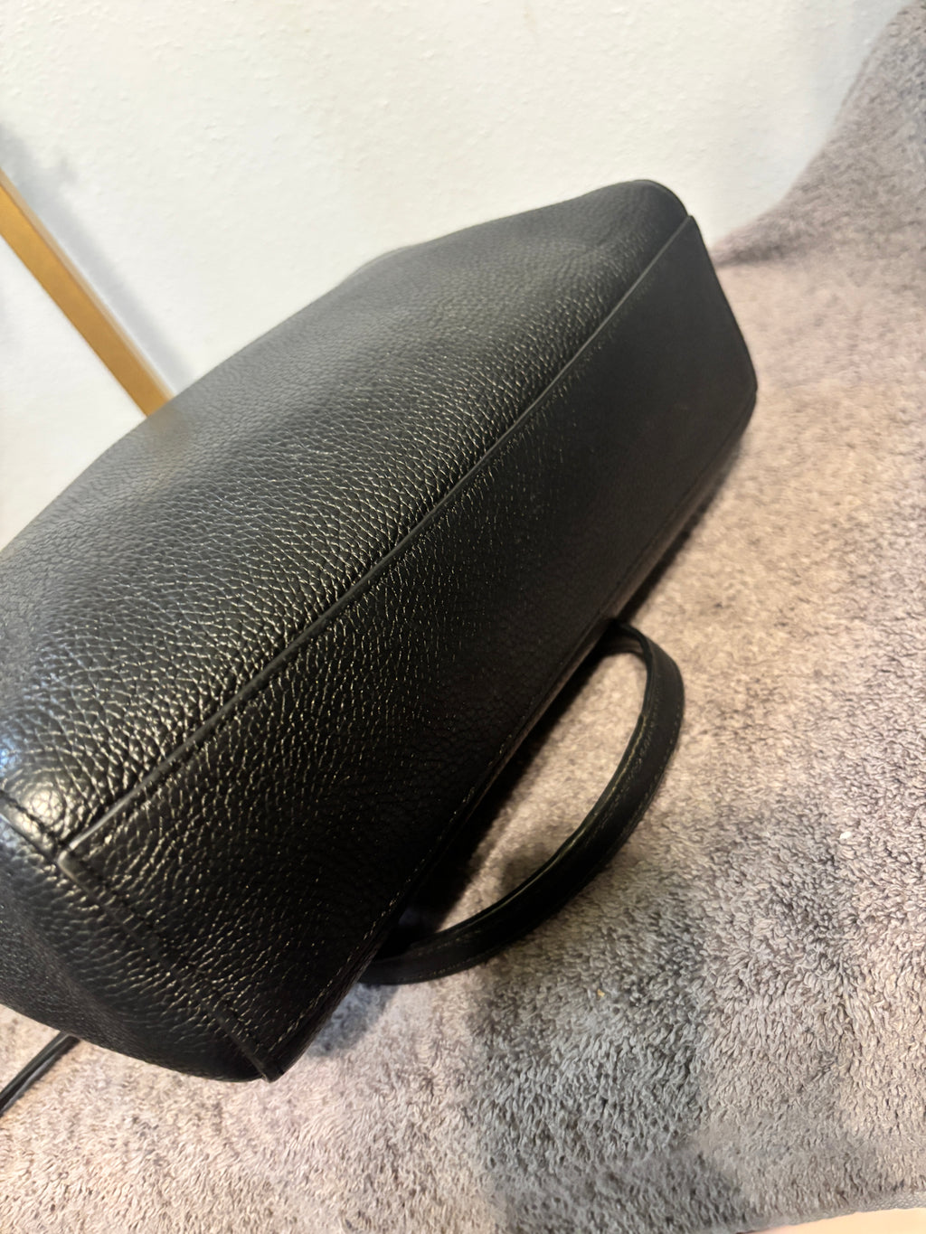 Coach Kelsey Prairie Satchel Black Pebbled Leather Crossbody Bag
