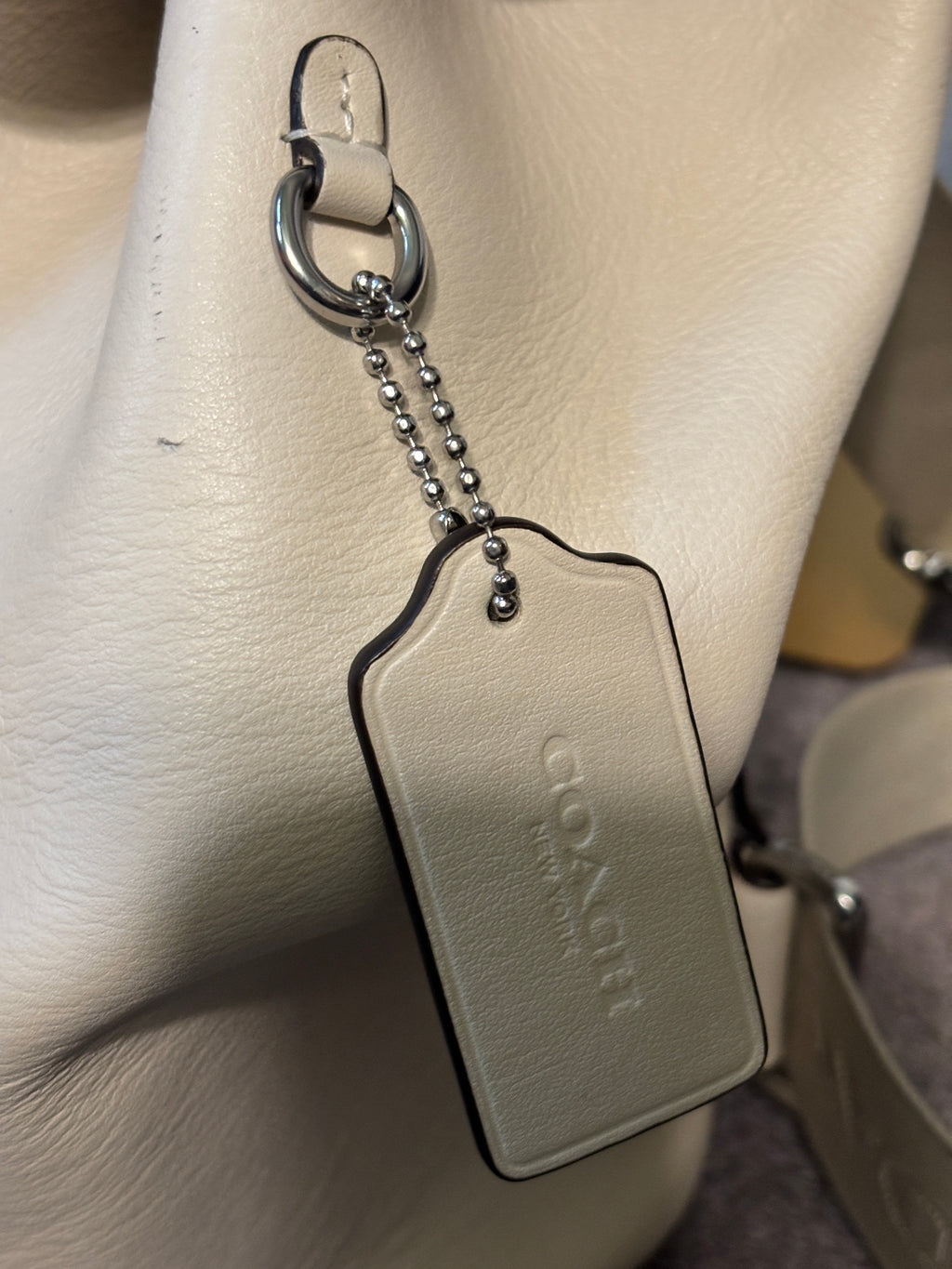 🤍✨ COACH Pace Backpack CR100 | Chalk Leather 🎒👜