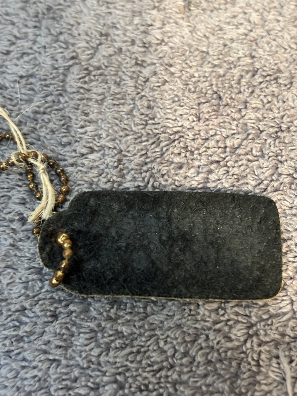 🖤✨ Vintage Coach Leather Hangtag #513 | Black | One-Sided 👜