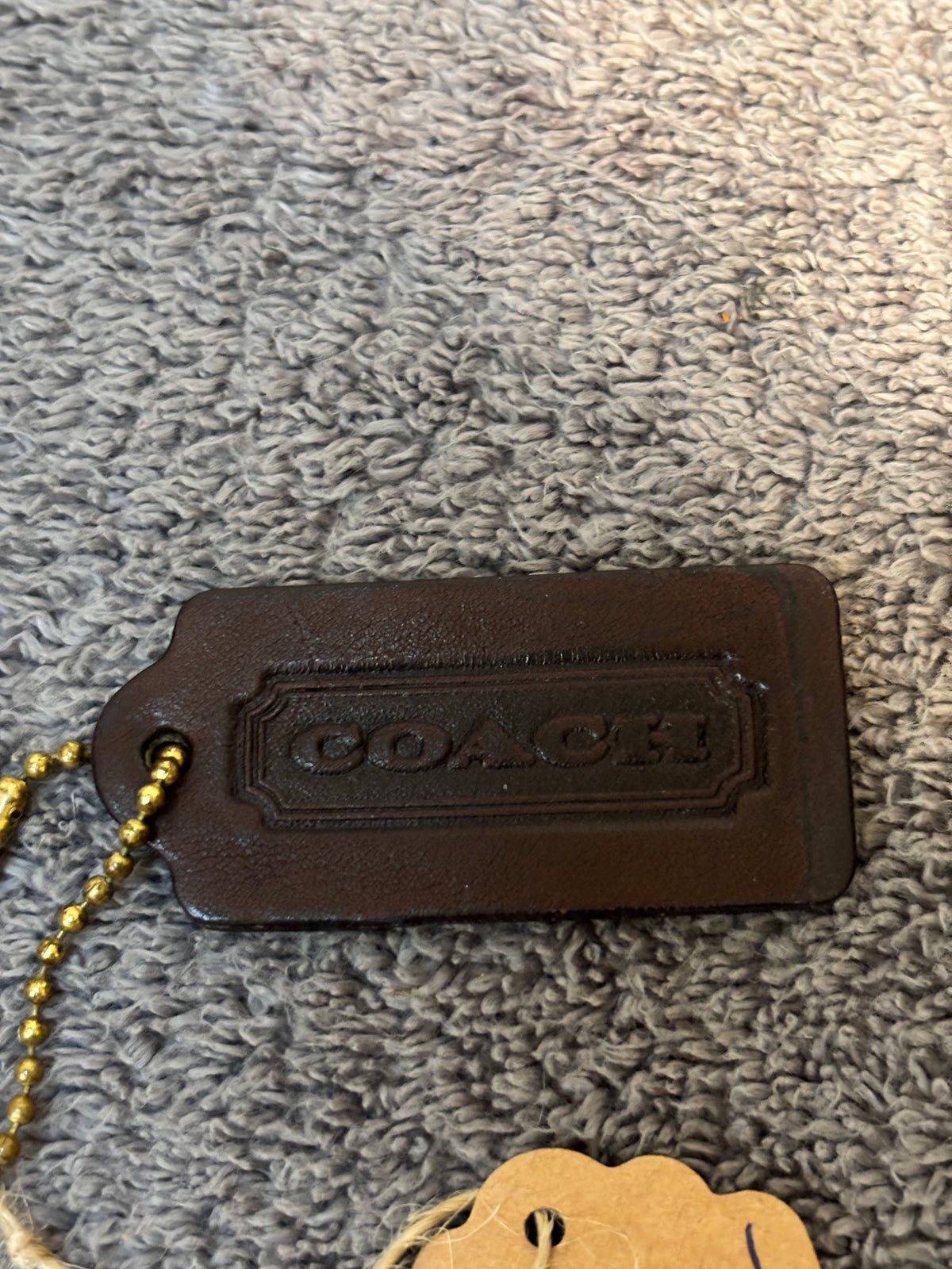 🤎✨ Vintage Coach Leather Hangtag #512 | Mahogany 👜