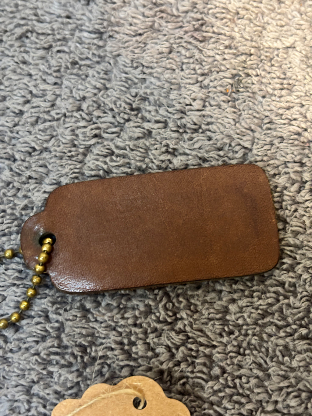 🤎✨ Vintage Coach Leatherware Hangtag #504 | Mocha Brown 👜