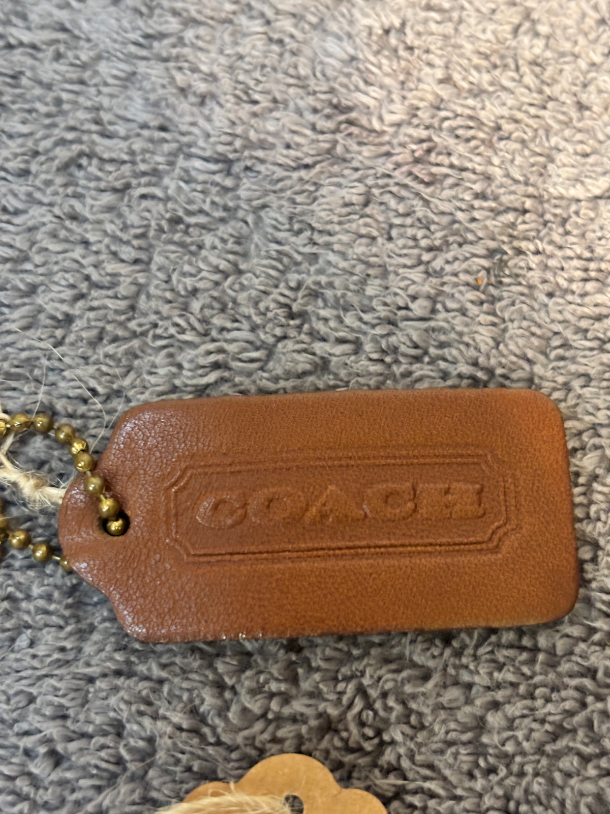 🤎✨ Vintage Coach Leather Hangtag #510 | British Tan 👜