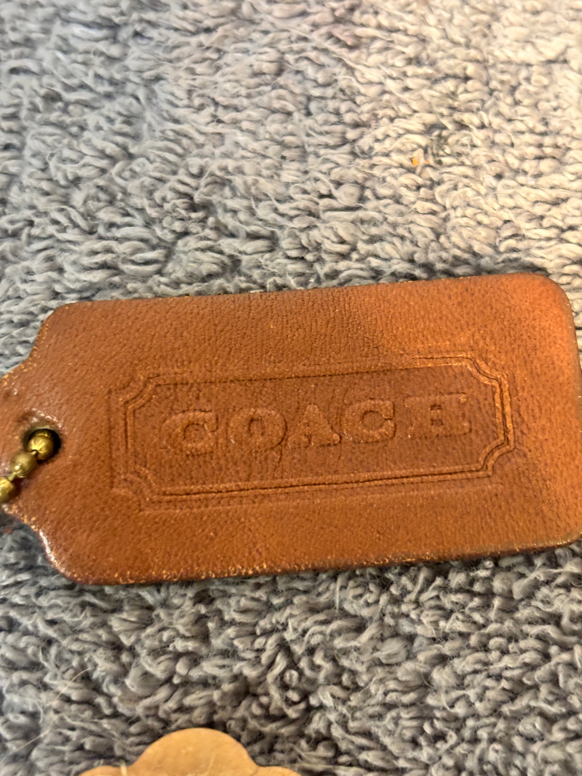 🤎✨ Vintage Coach Leather Hangtag #510 | British Tan 👜