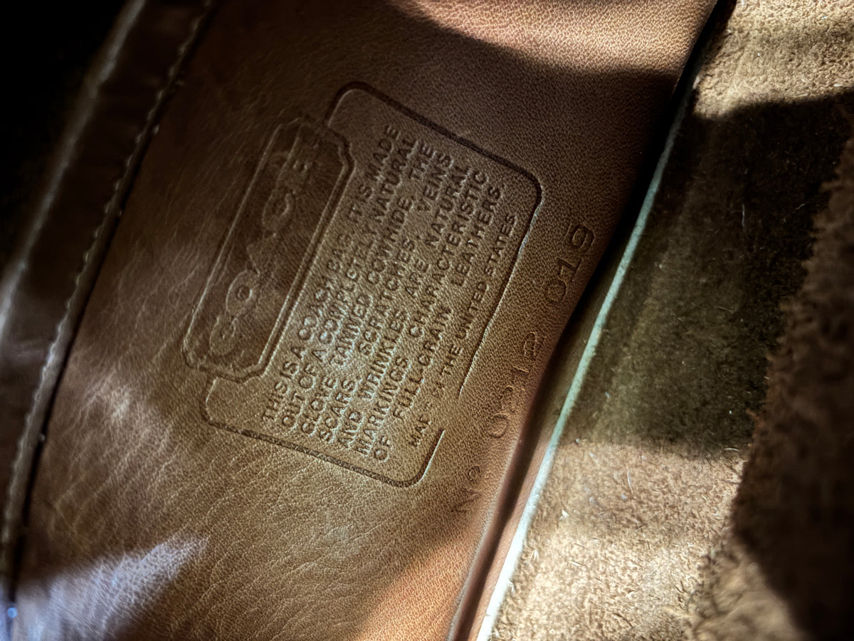 🍯🤎 Vintage Coach Slim Zip Bag #4018 | Honey Leather | Lightweights Collection ✨👜