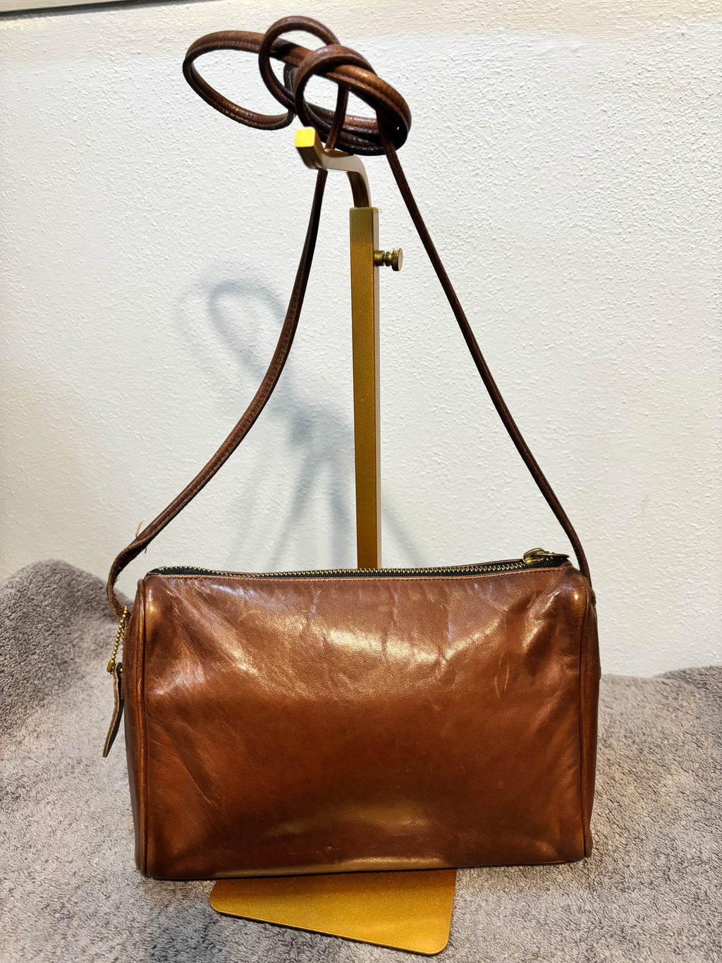 🍯🤎 Vintage Coach Slim Zip Bag #4018 | Honey Leather | Lightweights Collection ✨👜