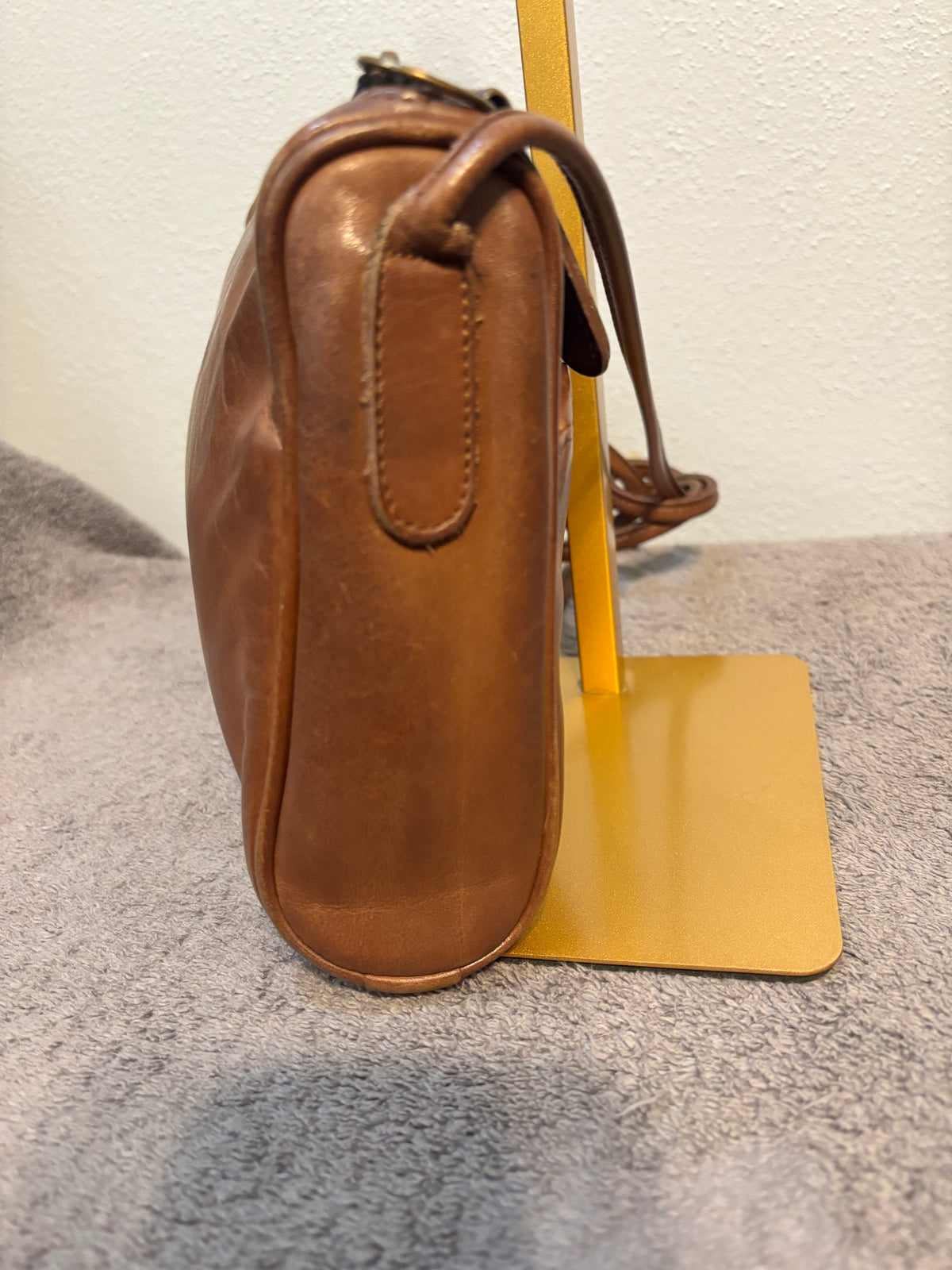 🍯🤎 Vintage Coach Slim Zip Bag #4018 | Honey Leather | Lightweights Collection ✨👜