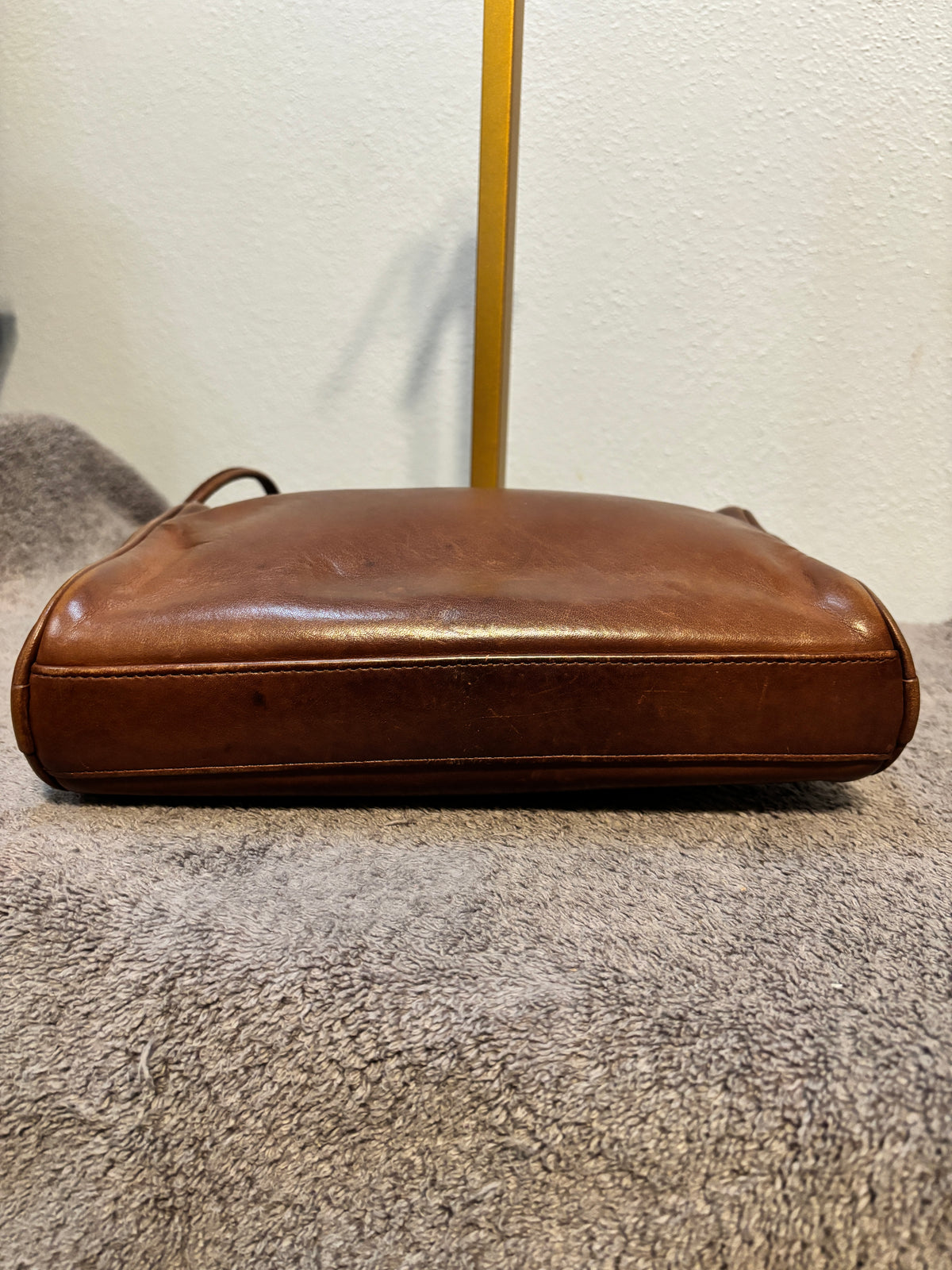 🍯🤎 Vintage Coach Slim Zip Bag #4018 | Honey Leather | Lightweights Collection ✨👜