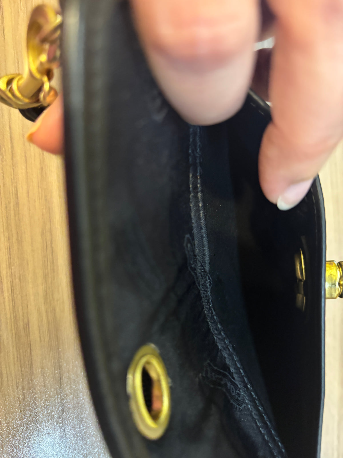 🖤✨ Coach Black Leather Turnlock Wristlet Pouch | Gold Hardware 👜