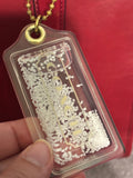 ❄️ ✨ Coach Snow Globe Shaker Bag Charm | Clear Acrylic Gold-Tone Keychain 🤍
