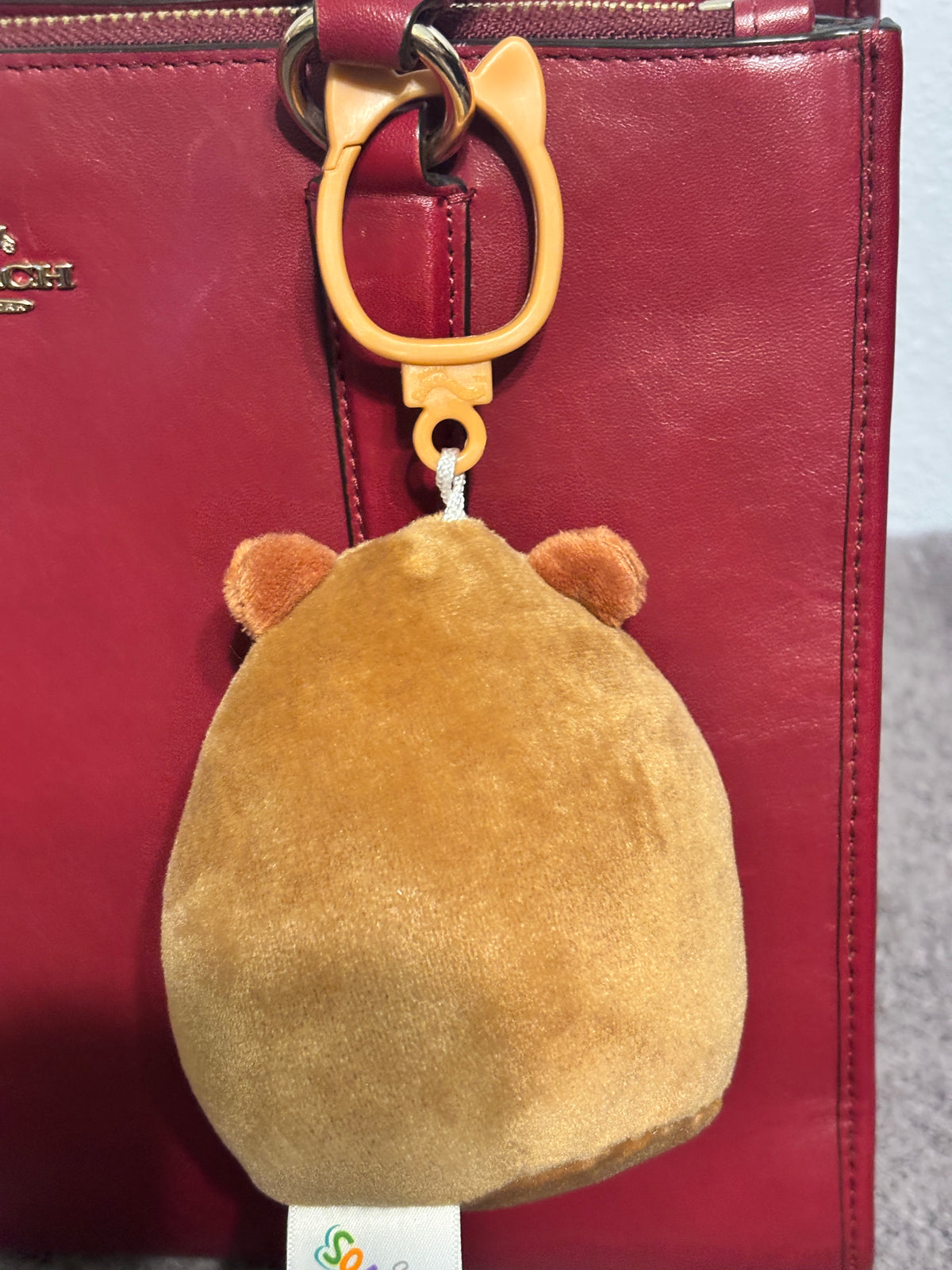 💕 Squishmallows Lillian Capybara Plush Bag Clip | NWT 🧸