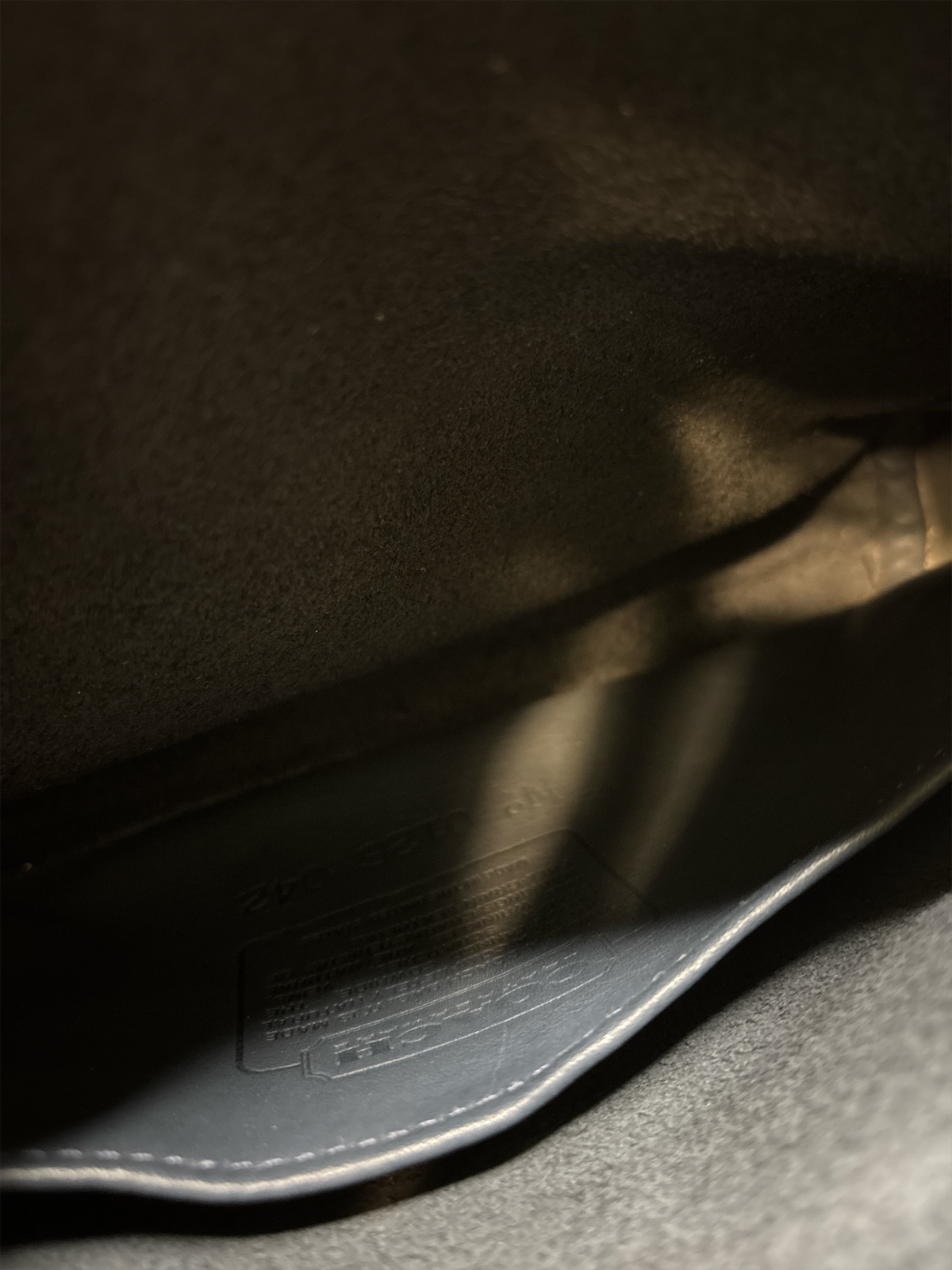 COACH VINTAGE NAVY EQUESTRIAN SLIM BAG