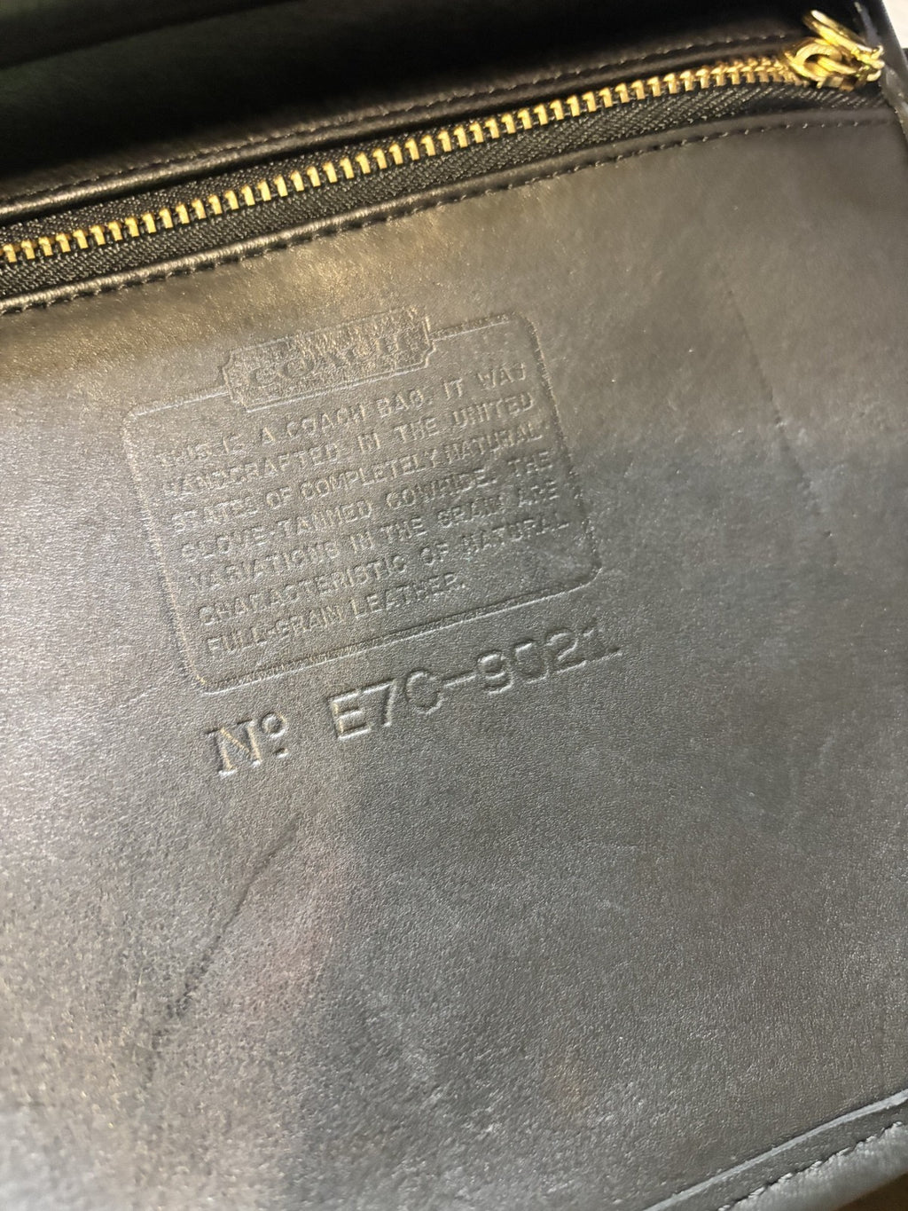 Vintage Coach Weston Shopper 9021 – Black Leather – Made in 1997