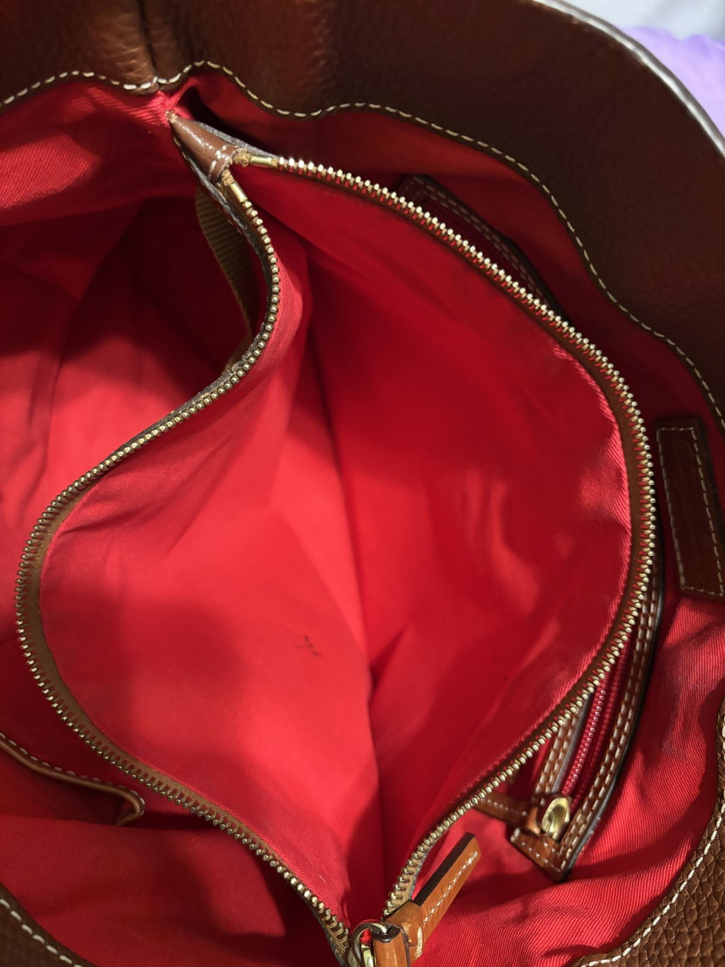 Dooney & Bourke Chelsea Shopper Tote – Brown Pebble Leather
