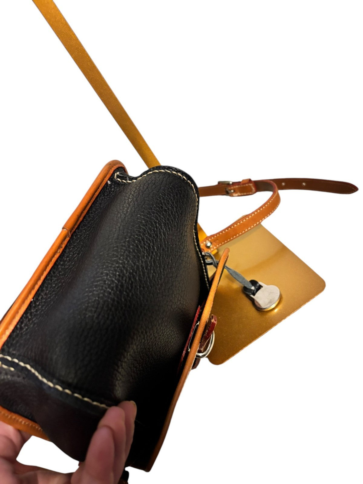 DOONEY & BOURKE BLACK PEBBLE ESSEX CROSSBODY