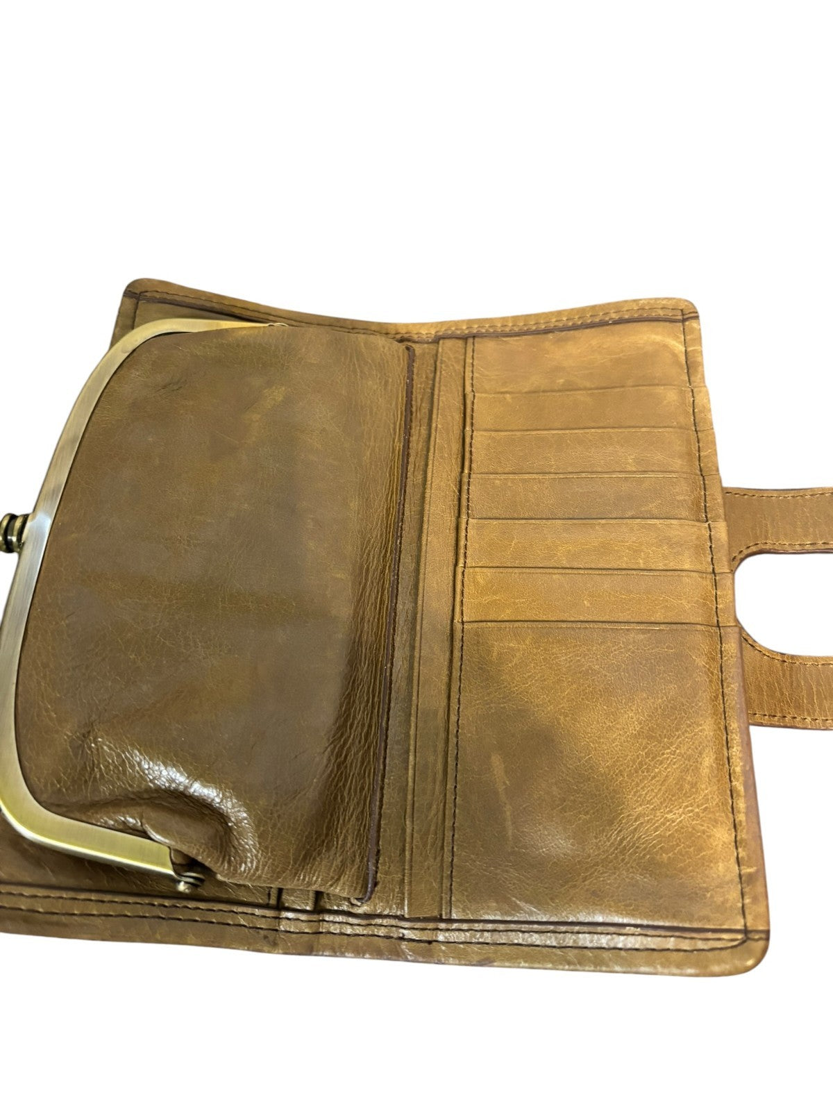 HOBO INTERNATIONAL TAN WALLET VINTAGE