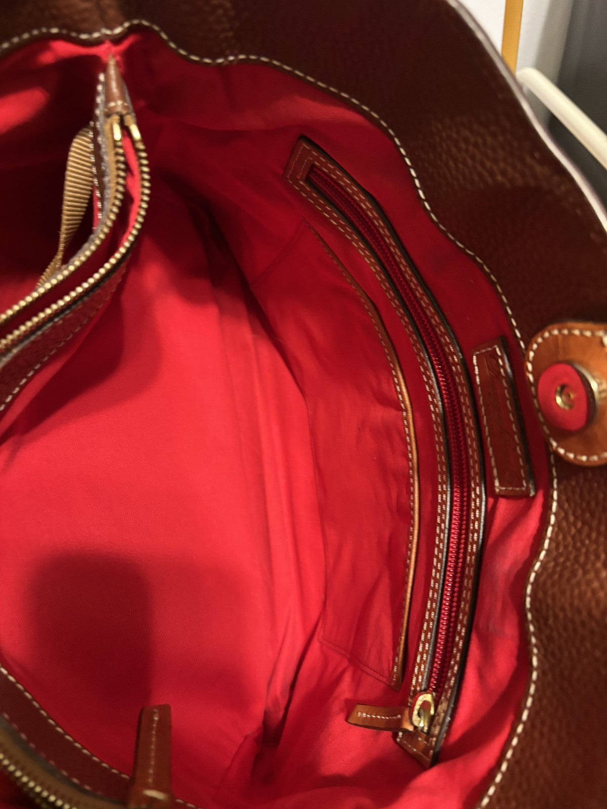 Dooney & Bourke Chelsea Shopper Tote – Brown Pebble Leather