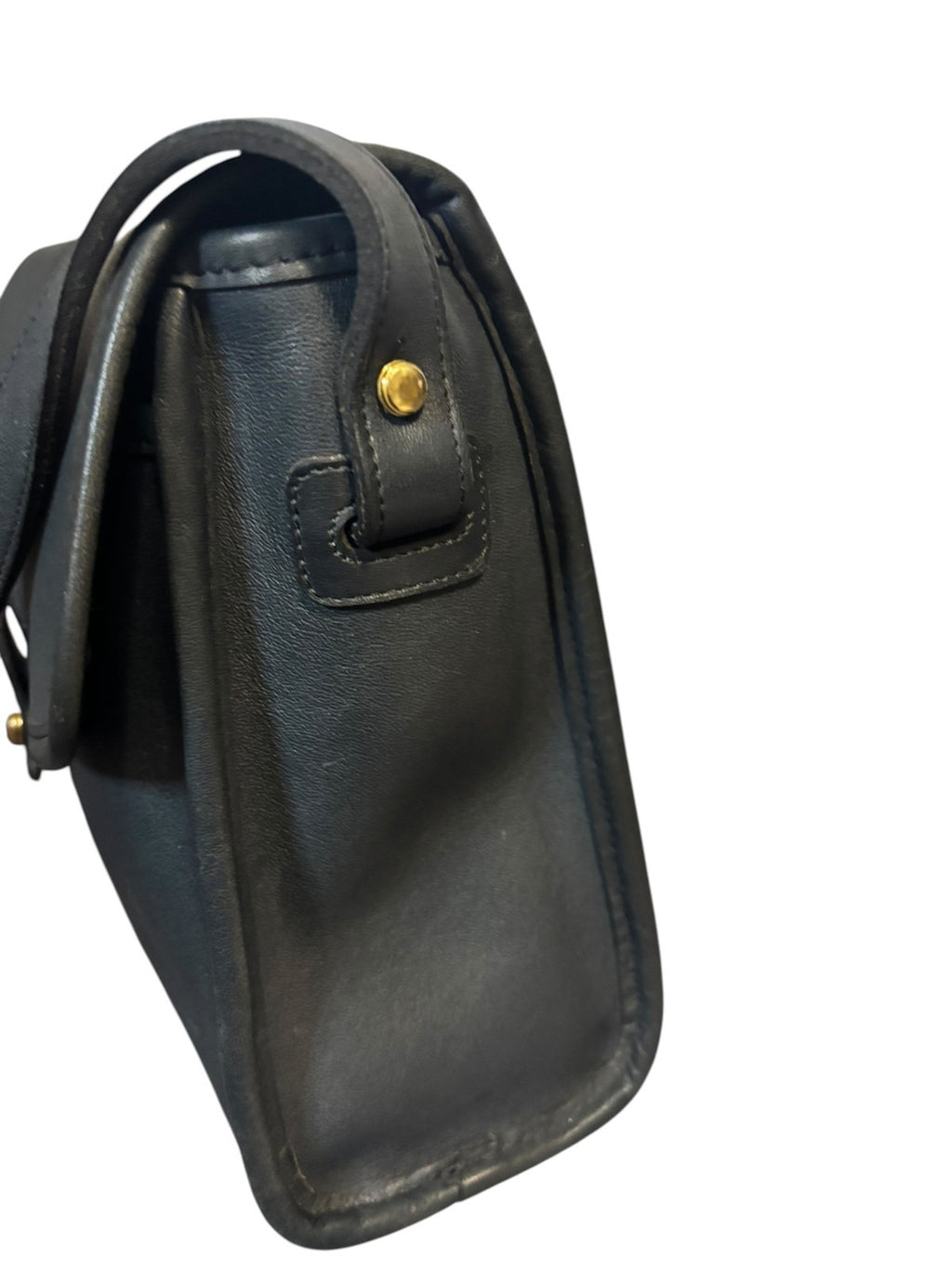 Vintage Coach Mulberry Bag 9899 – Navy Leather – Made in 1992 – Rare