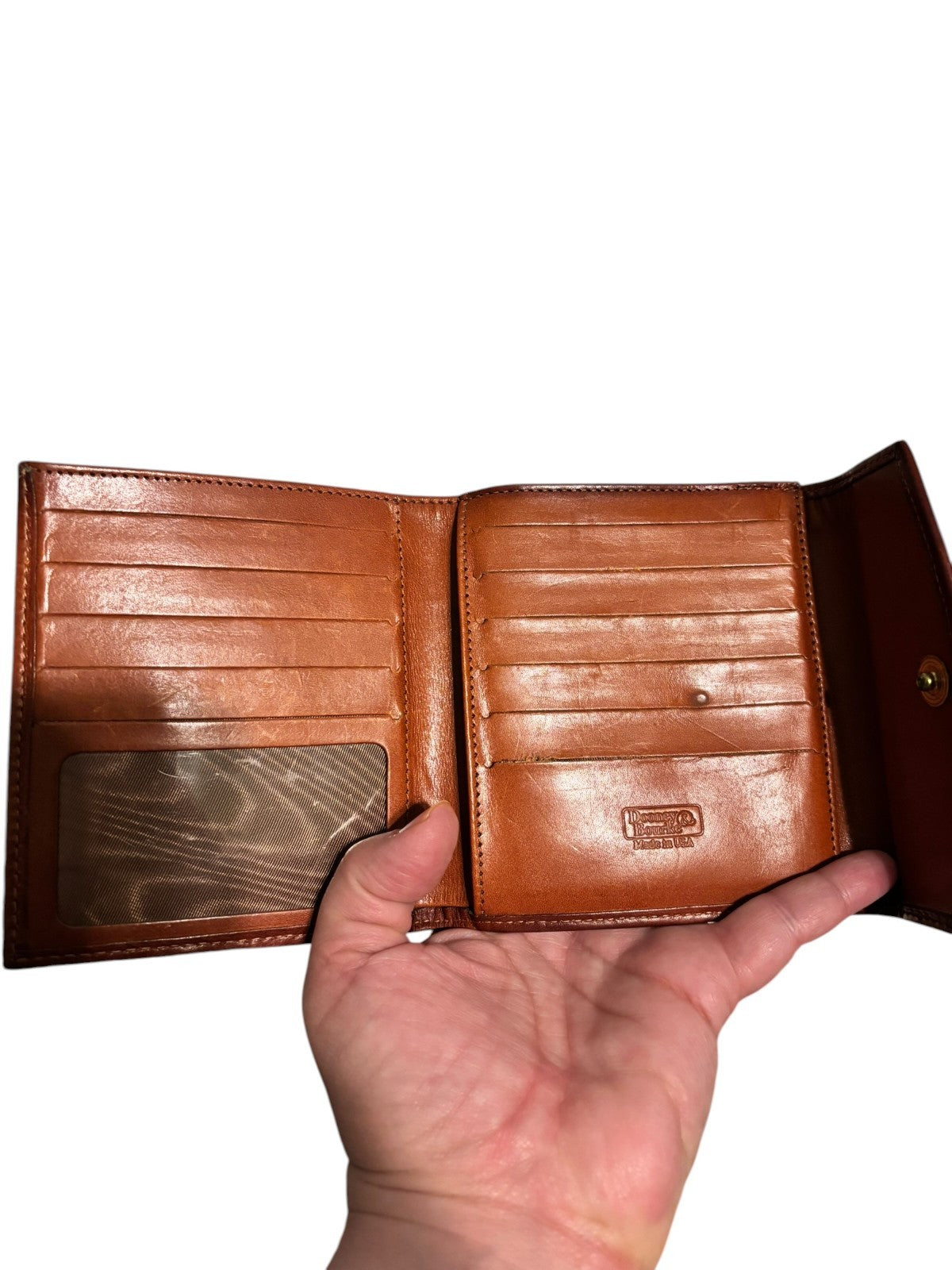 DOONEY & BOURKE WALLET BLACK PEBBLE KISSLOCK