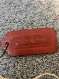 ❤️✨ Vintage Coach Leather Hangtag #509 | Red 👜