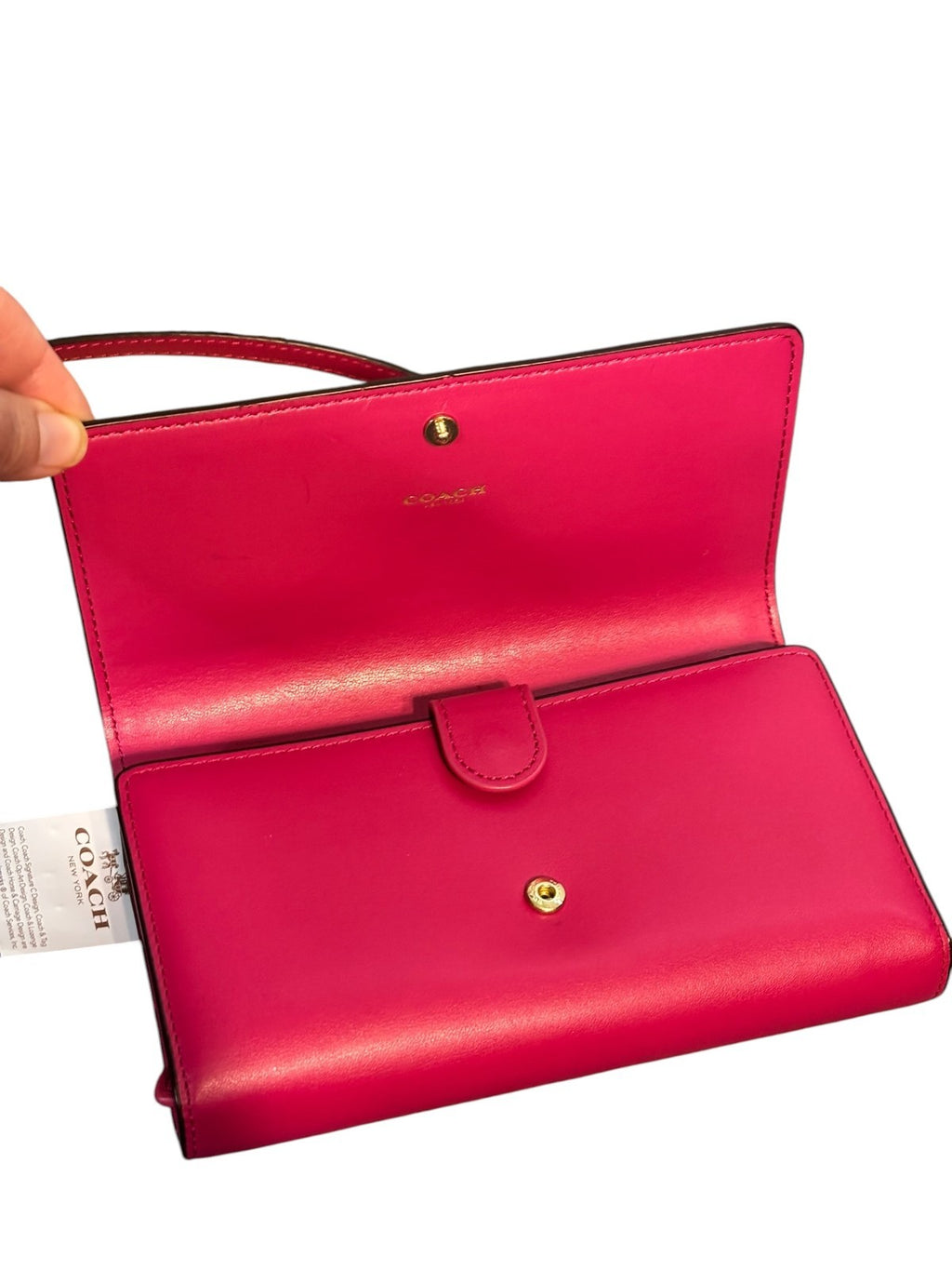 COACH SMITH PINK WALLET CROSSBODY PURSE NWT