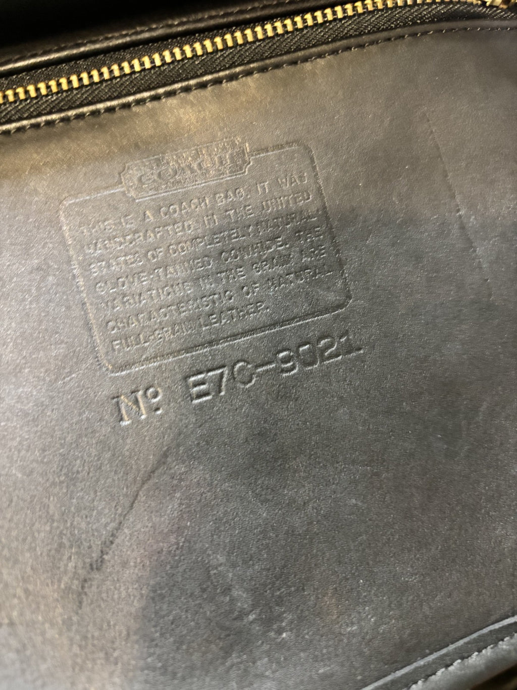 Vintage Coach Weston Shopper 9021 – Black Leather – Made in 1997