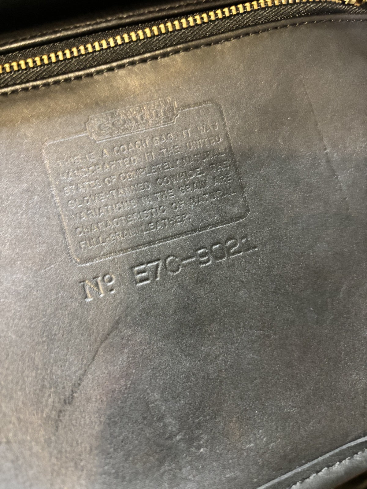 Vintage Coach Weston Shopper 9021 – Black Leather – Made in 1997