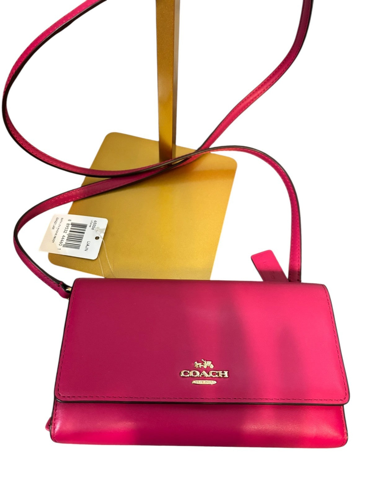 COACH SMITH PINK WALLET CROSSBODY PURSE NWT