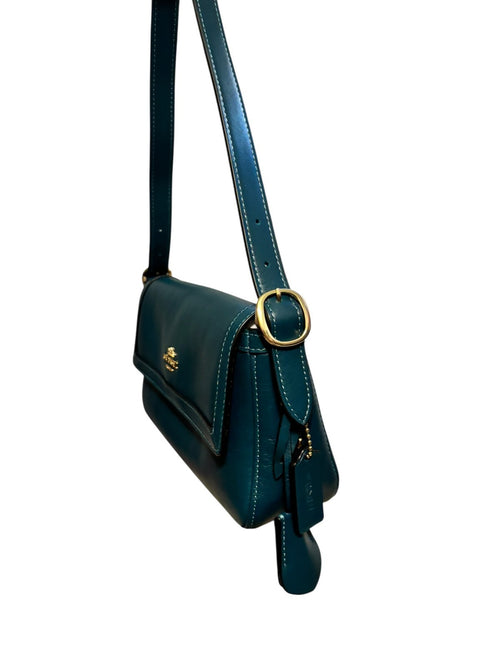 Coach Etta Small Flap Shoulder Bag in Teal – Brand New With Tags