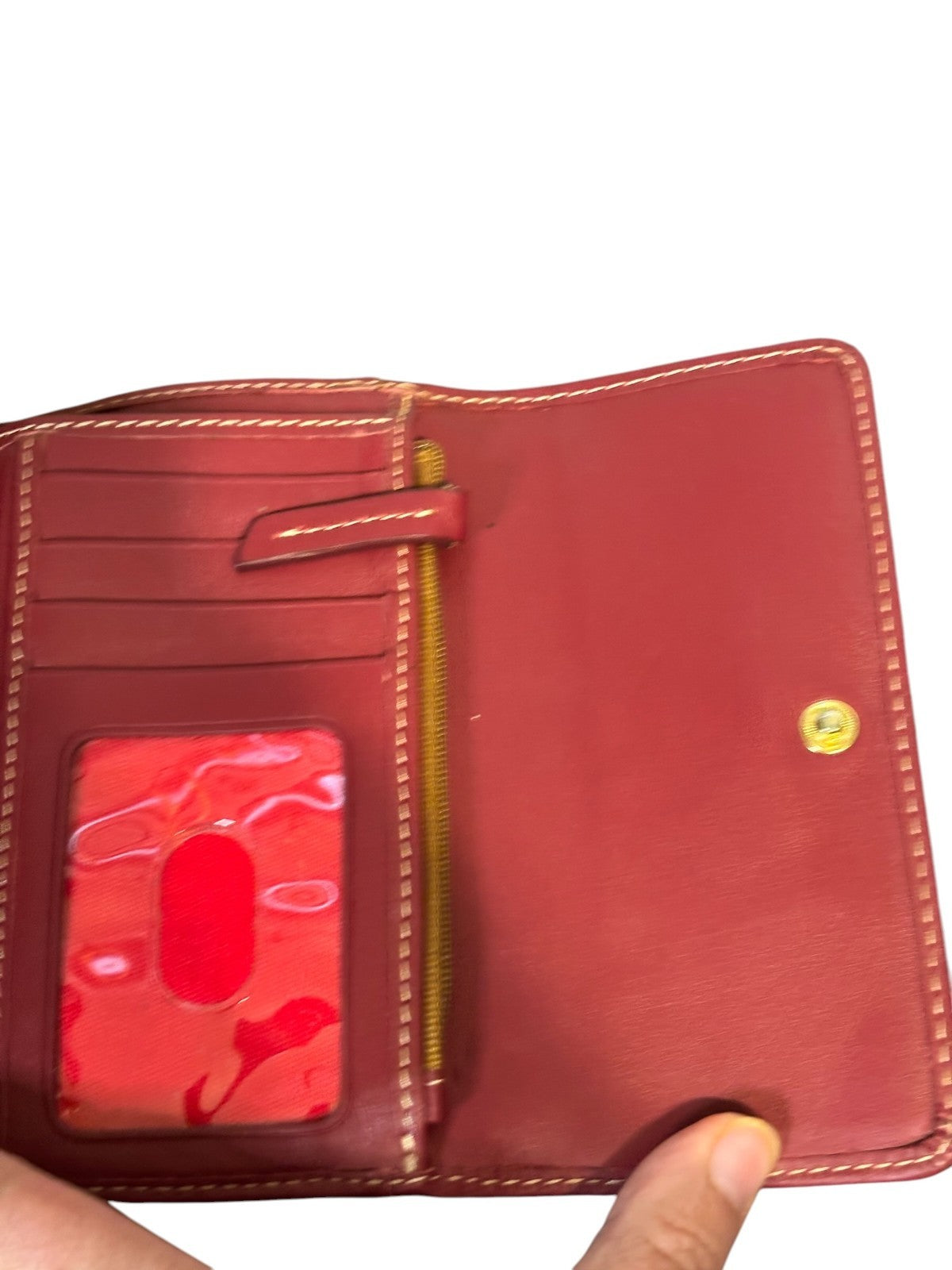 DOONEY & BOURKE WALLET RED LEATHER