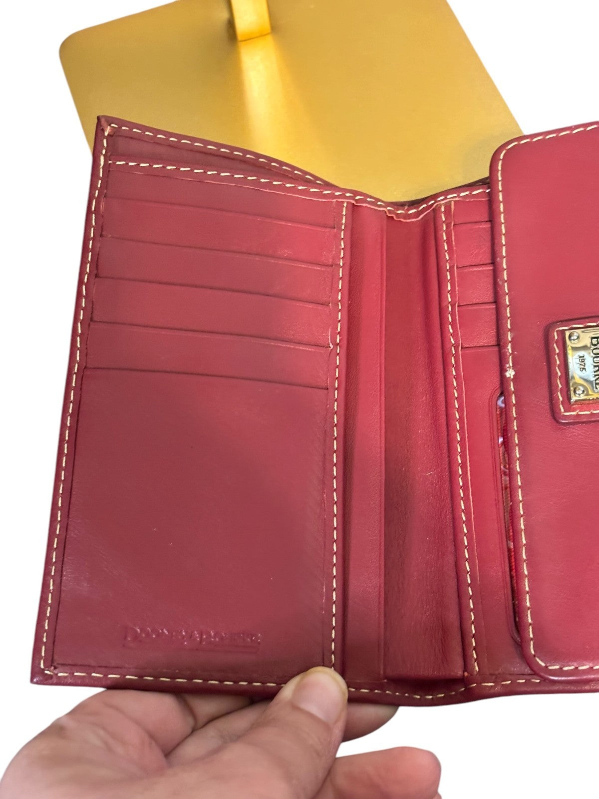 DOONEY & BOURKE WALLET RED LEATHER